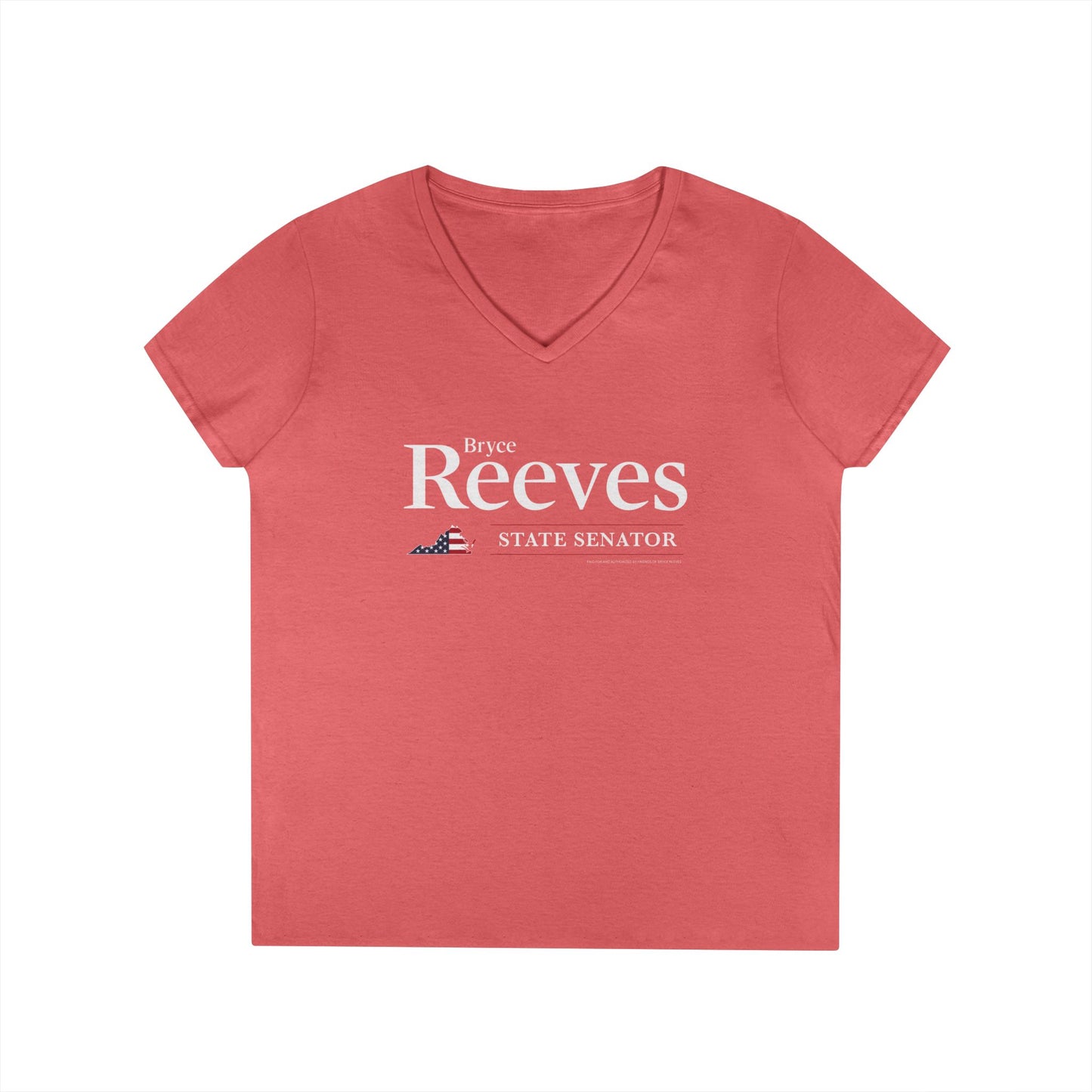 Bryce Reeves Logo Women's V-Neck T-Shirt - Sweet Baby Jeez Teez
