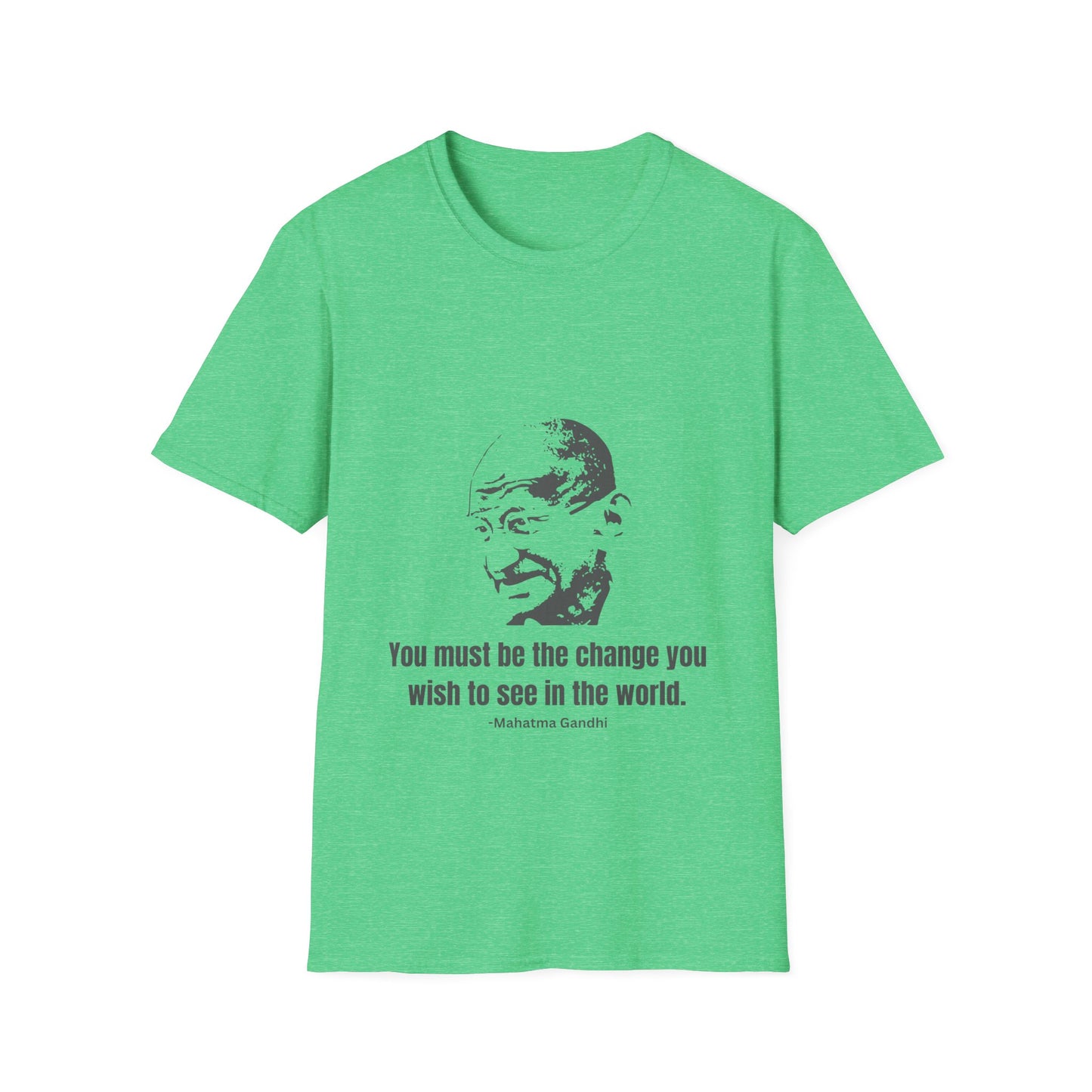 Be the Change Men's Tshirt (IW Gray Logo) - Sweet Baby Jeez Teez