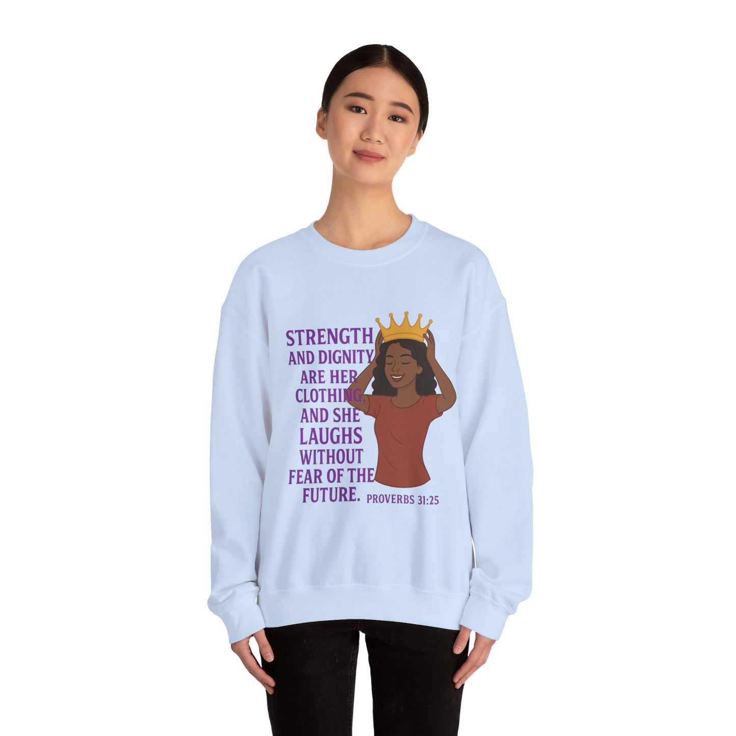"Strength & Dignity" Proverbs 31 Bible Verse Women's Sweatshirt