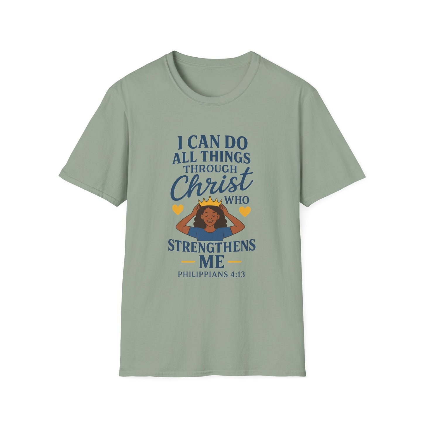 "I Can Do All Things Through Christ" Women's Relaxed Softstyle Tshirt
