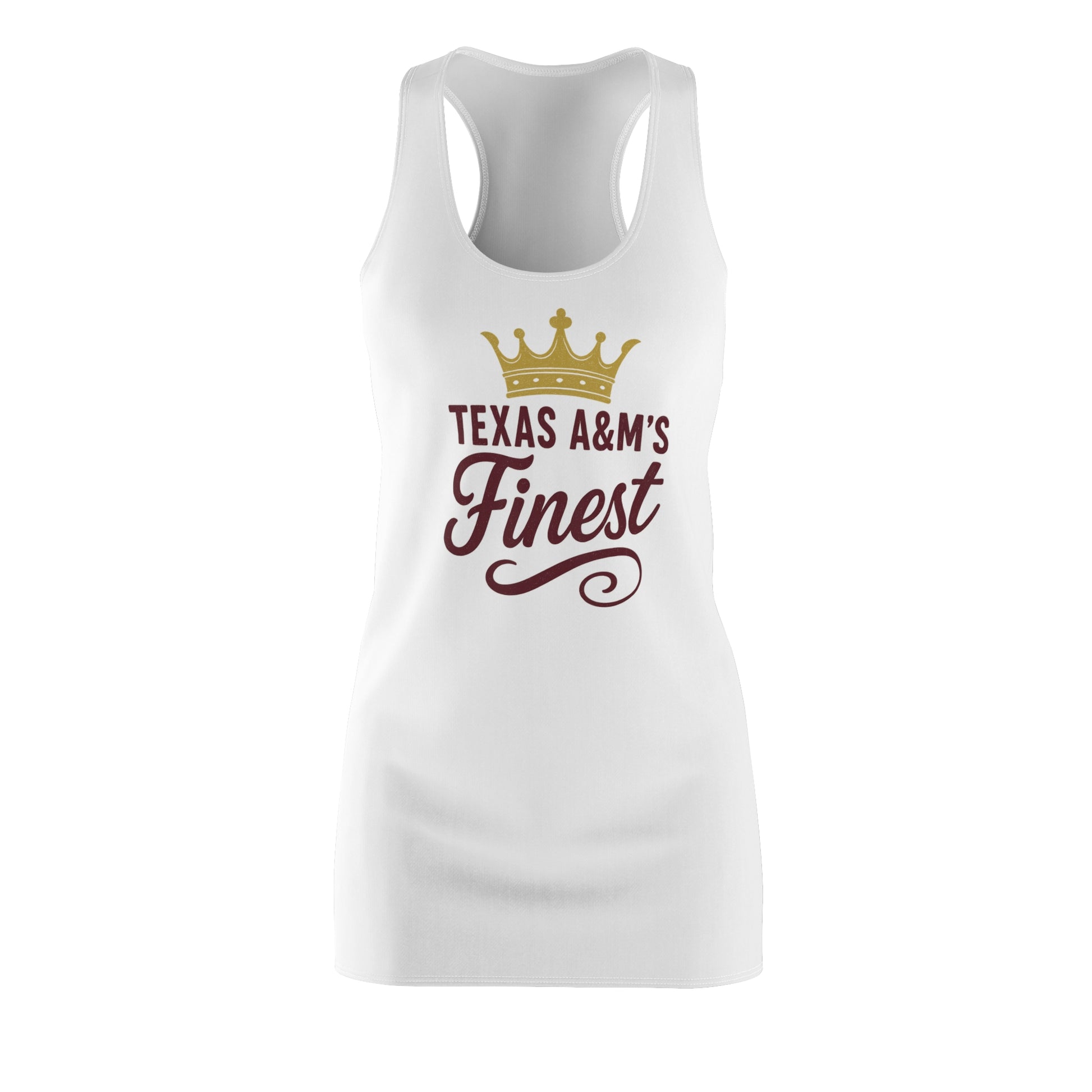Texas A&M's Finest Women's Racerback Dress - Sweet Baby Jeez Teez