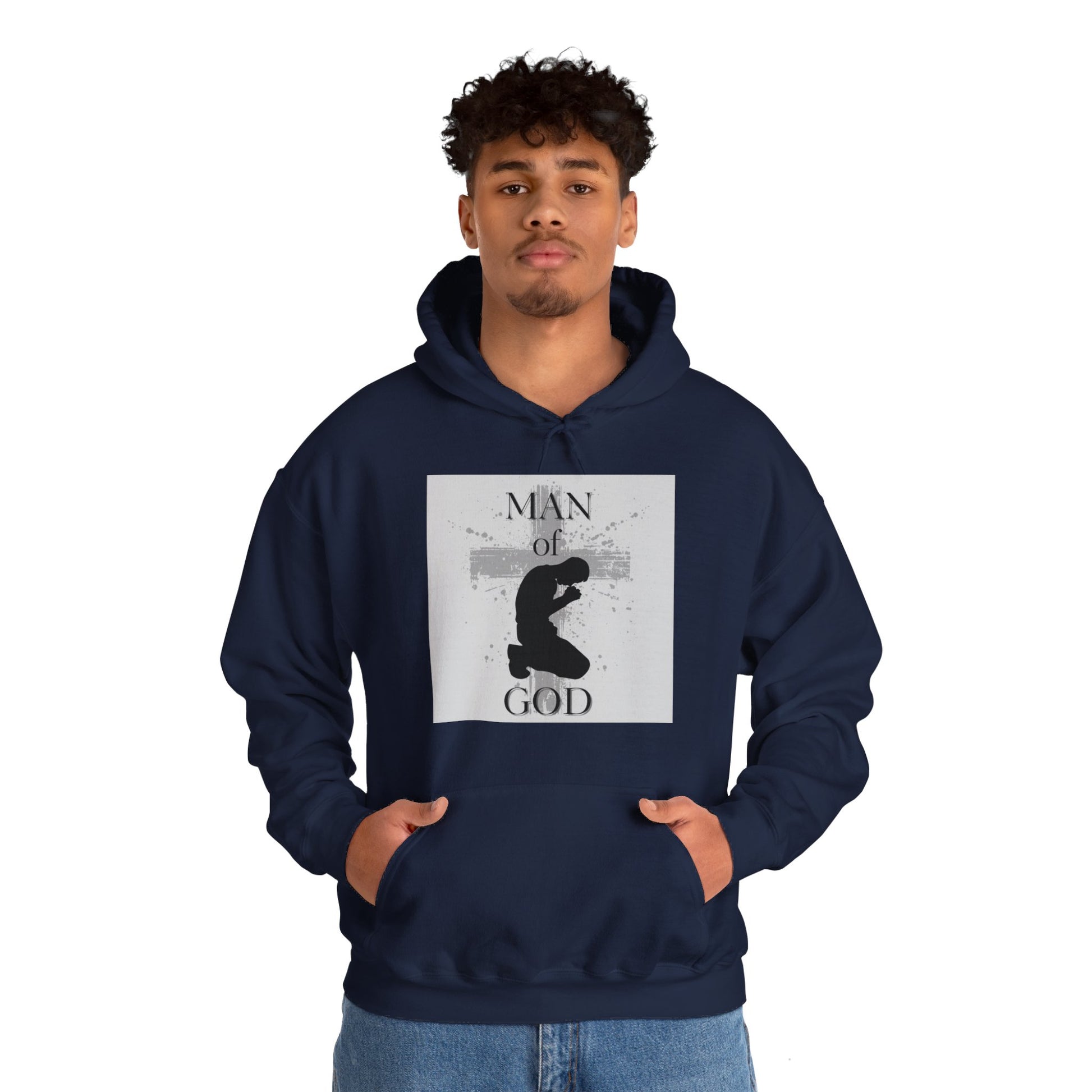 Man of God Men's Hoodie - Sweet Baby Jeez Teez