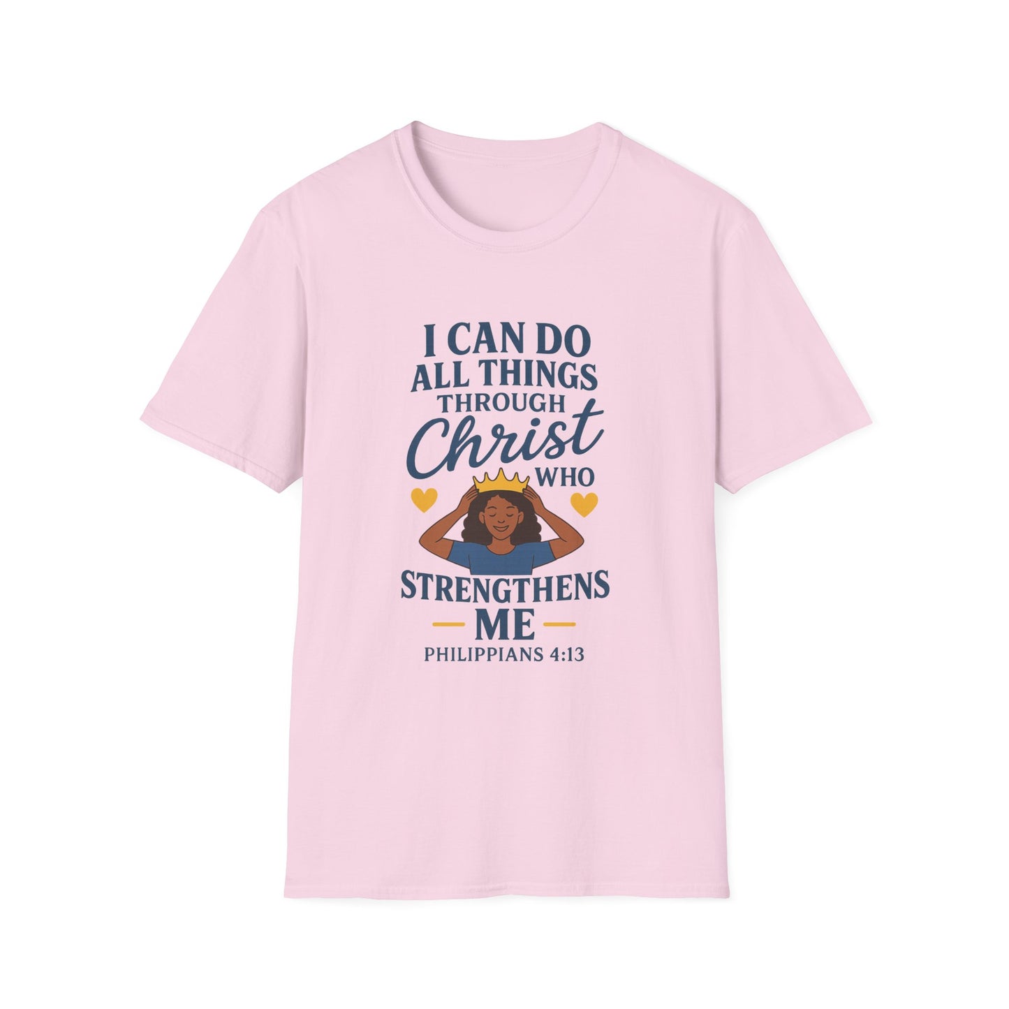 "I Can Do All Things Through Christ" Women's Relaxed Softstyle Tshirt