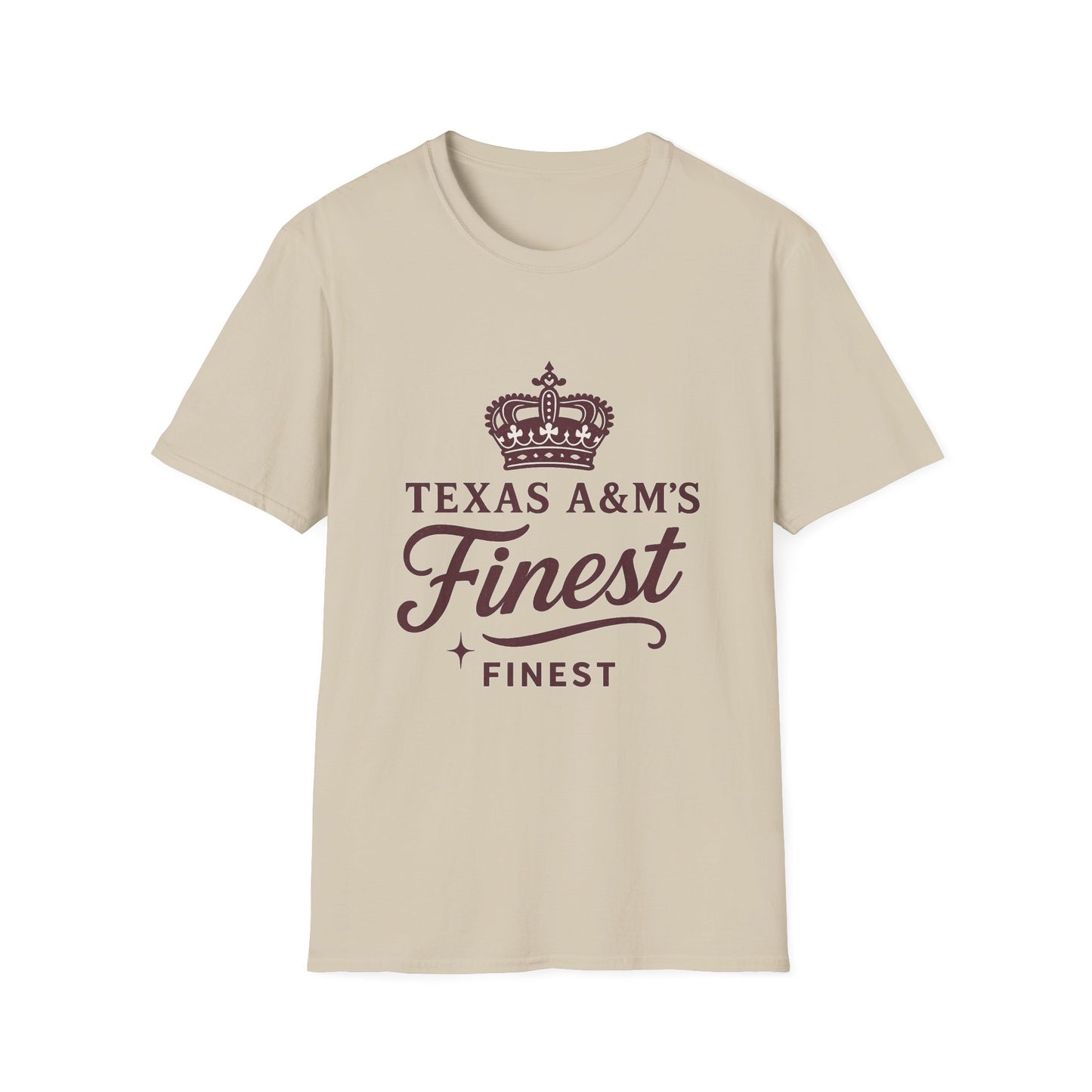 Texas A&M's Finest Unisex Softstyle T-Shirt (Logo 1) - Sweet Baby Jeez Teez
