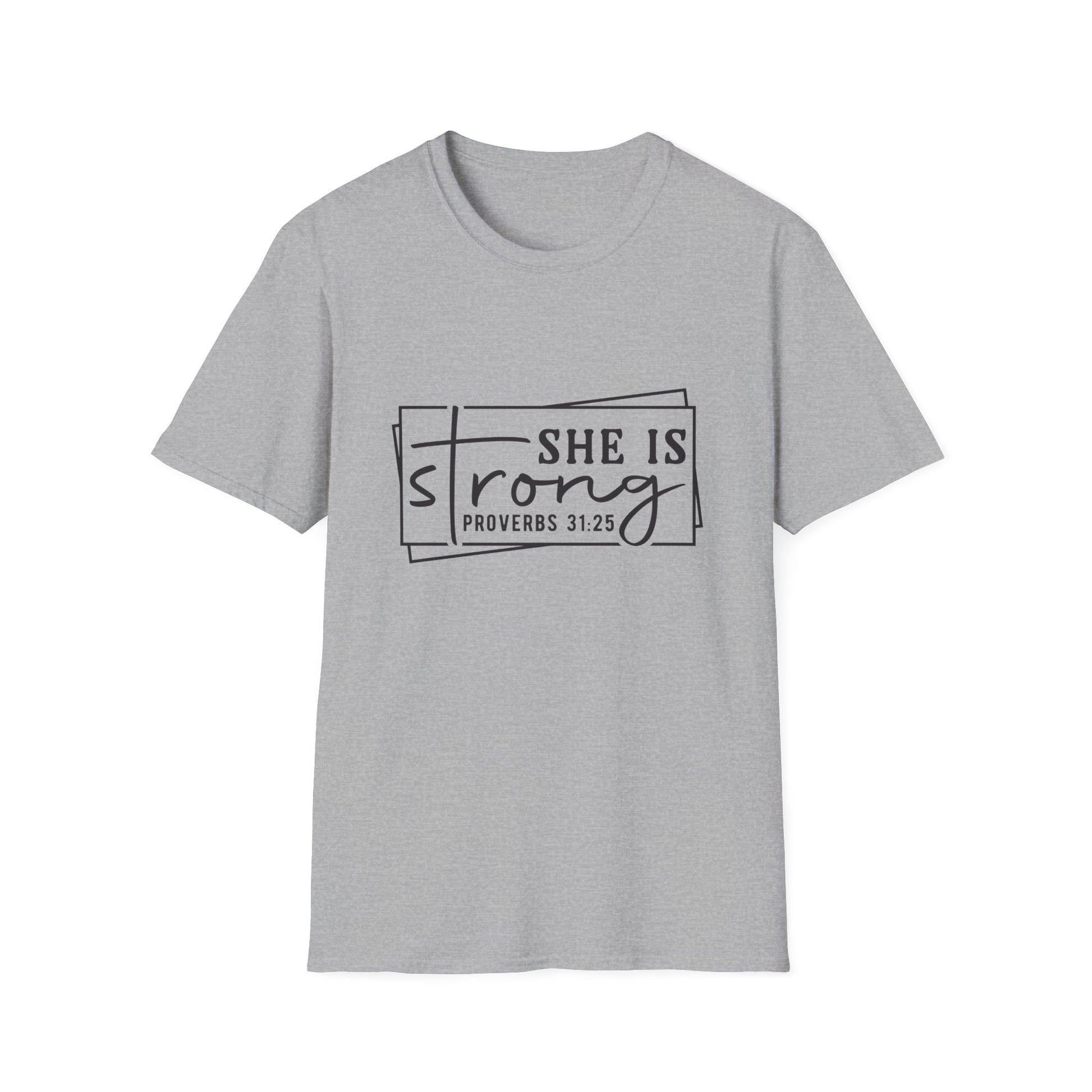 She is Strong Women's Relaxed/Plus Tshirt (Box Logo) - Sweet Baby Jeez Teez