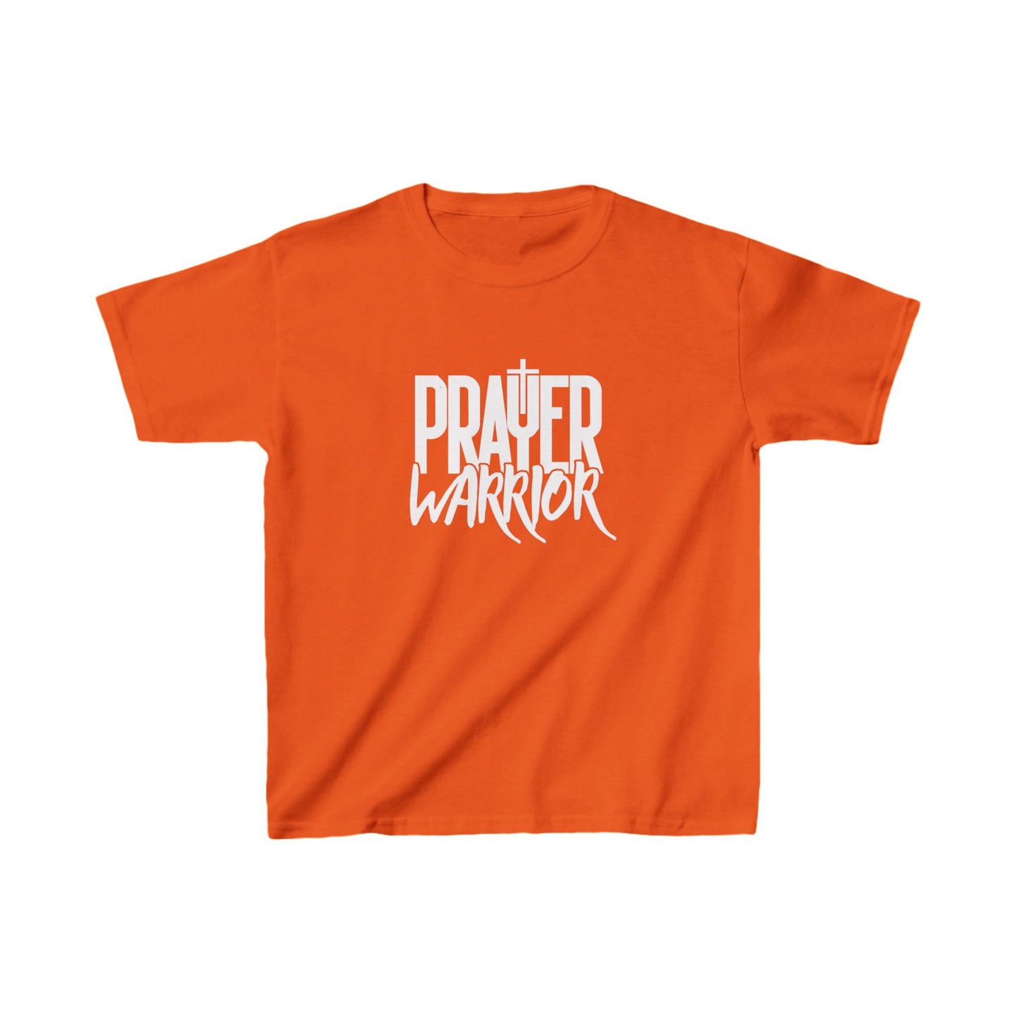 Prayer Warrior Boy's Tshirt (White Logo)