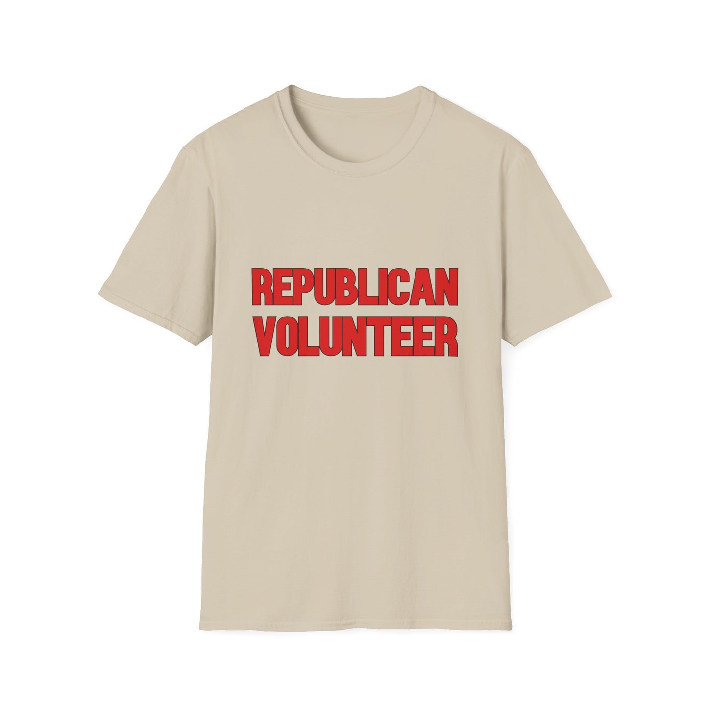 Republican Volunteer Unisex Tshirt (Red Logo) - Sweet Baby Jeez Teez