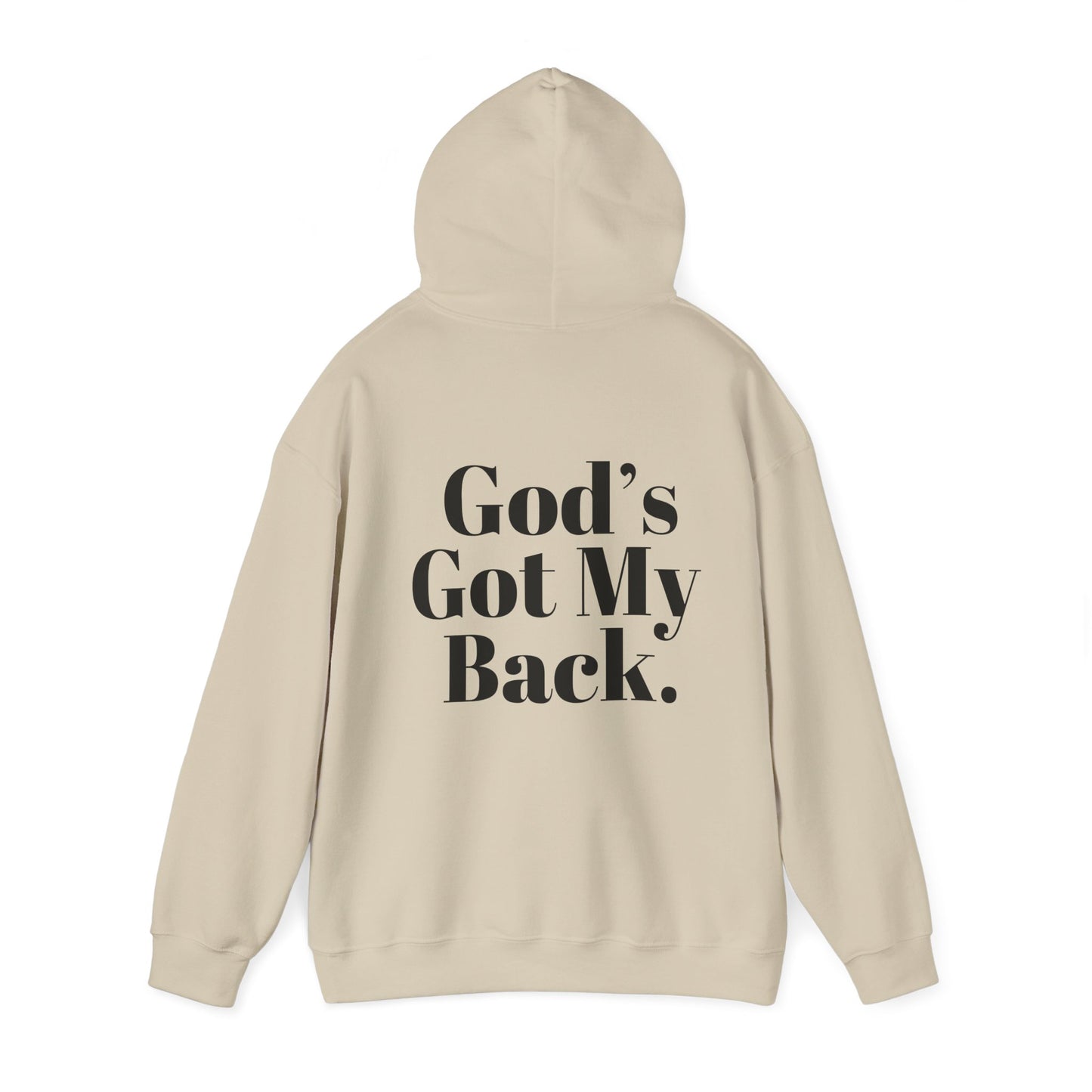 God's Got My Back Men's Hoodie (Black Logo) - Sweet Baby Jeez Teez