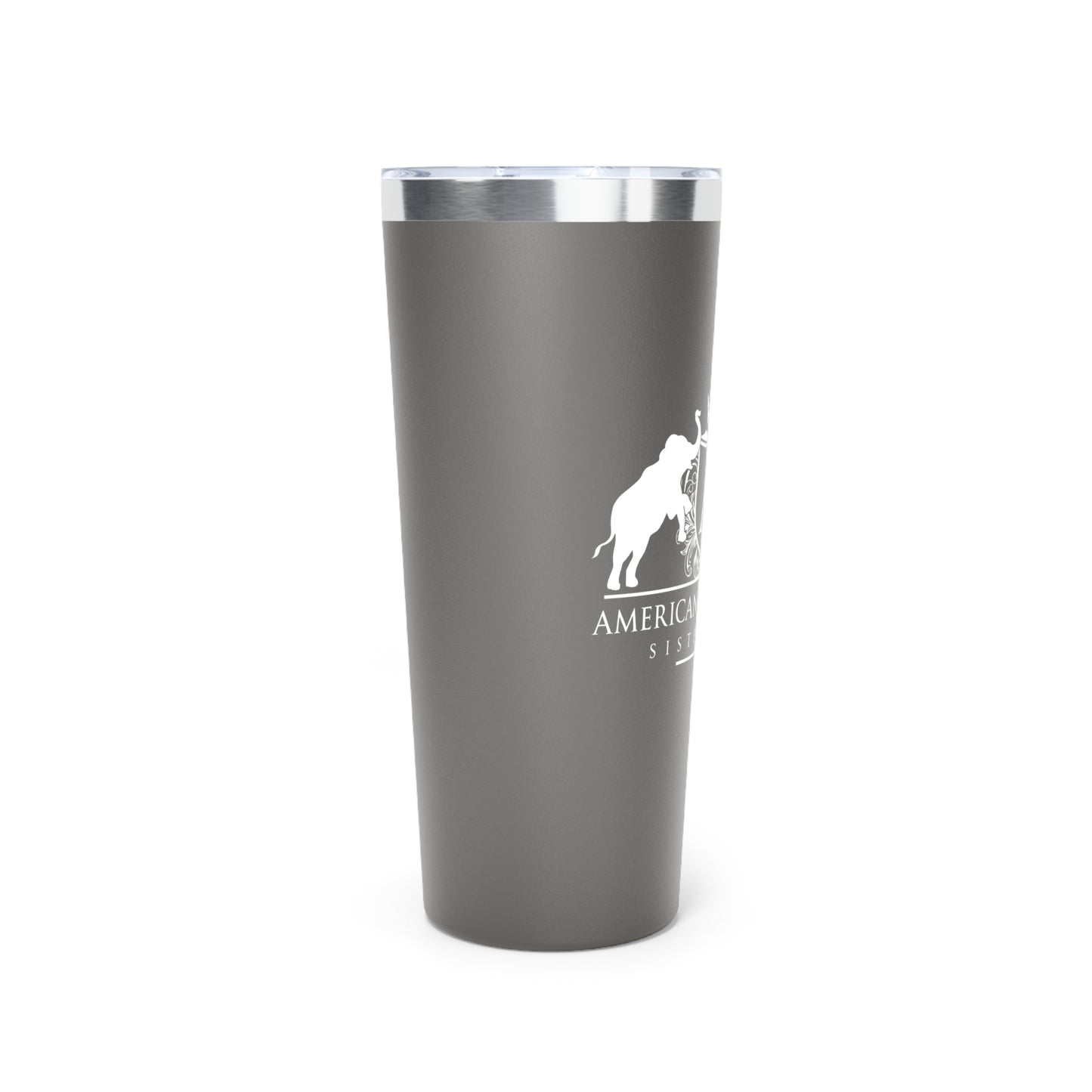 ARS White Logo Copper Vacuum Insulated Tumbler, 22oz - Sweet Baby Jeez Teez