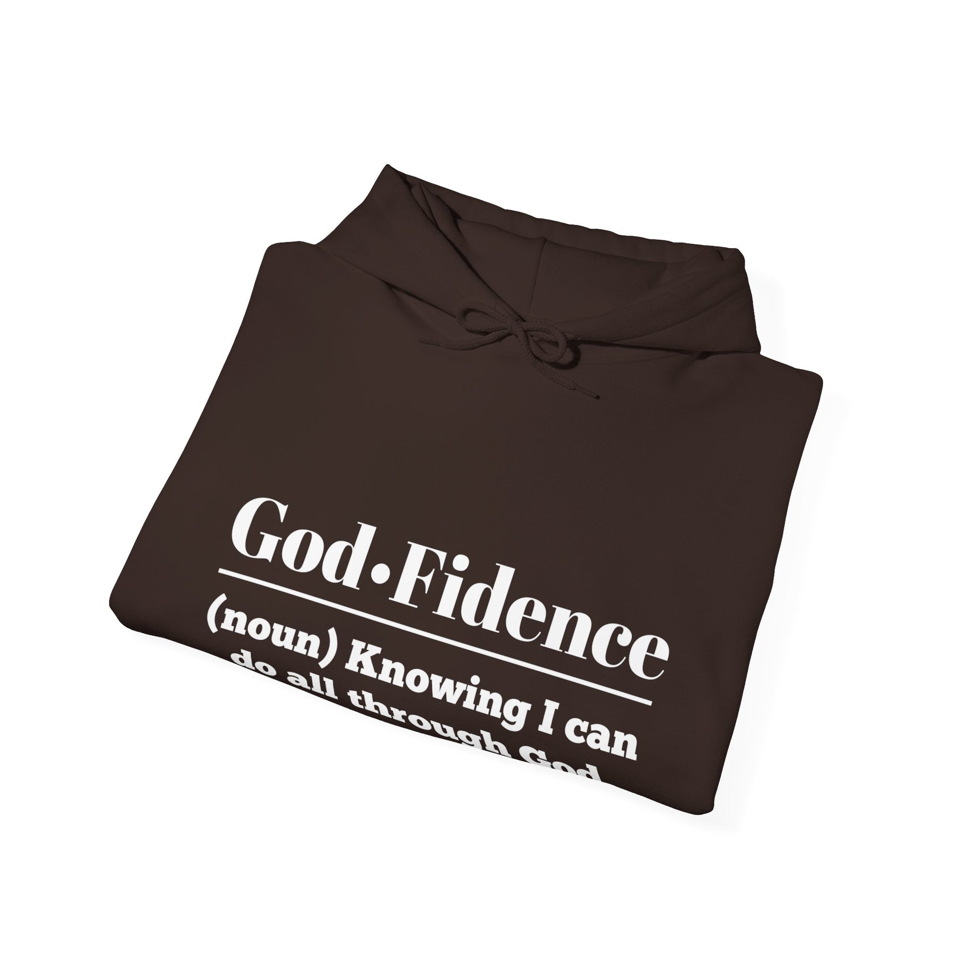 God-Fidence Men's Hoodie (White Logo) - Sweet Baby Jeez Teez