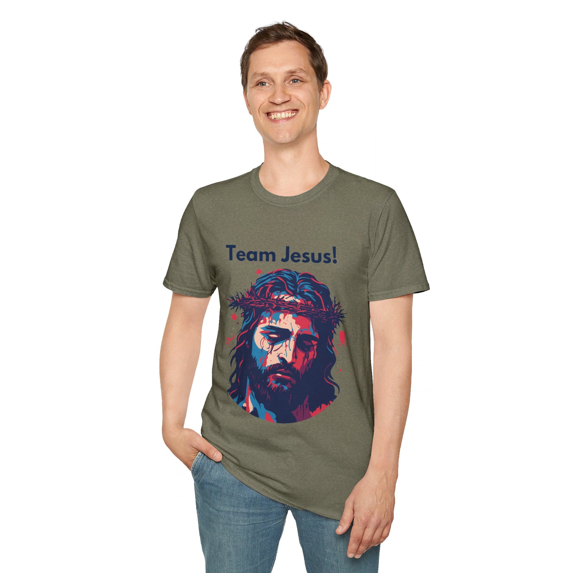 Team Jesus Men's Tshirt S-5XL - Sweet Baby Jeez Teez