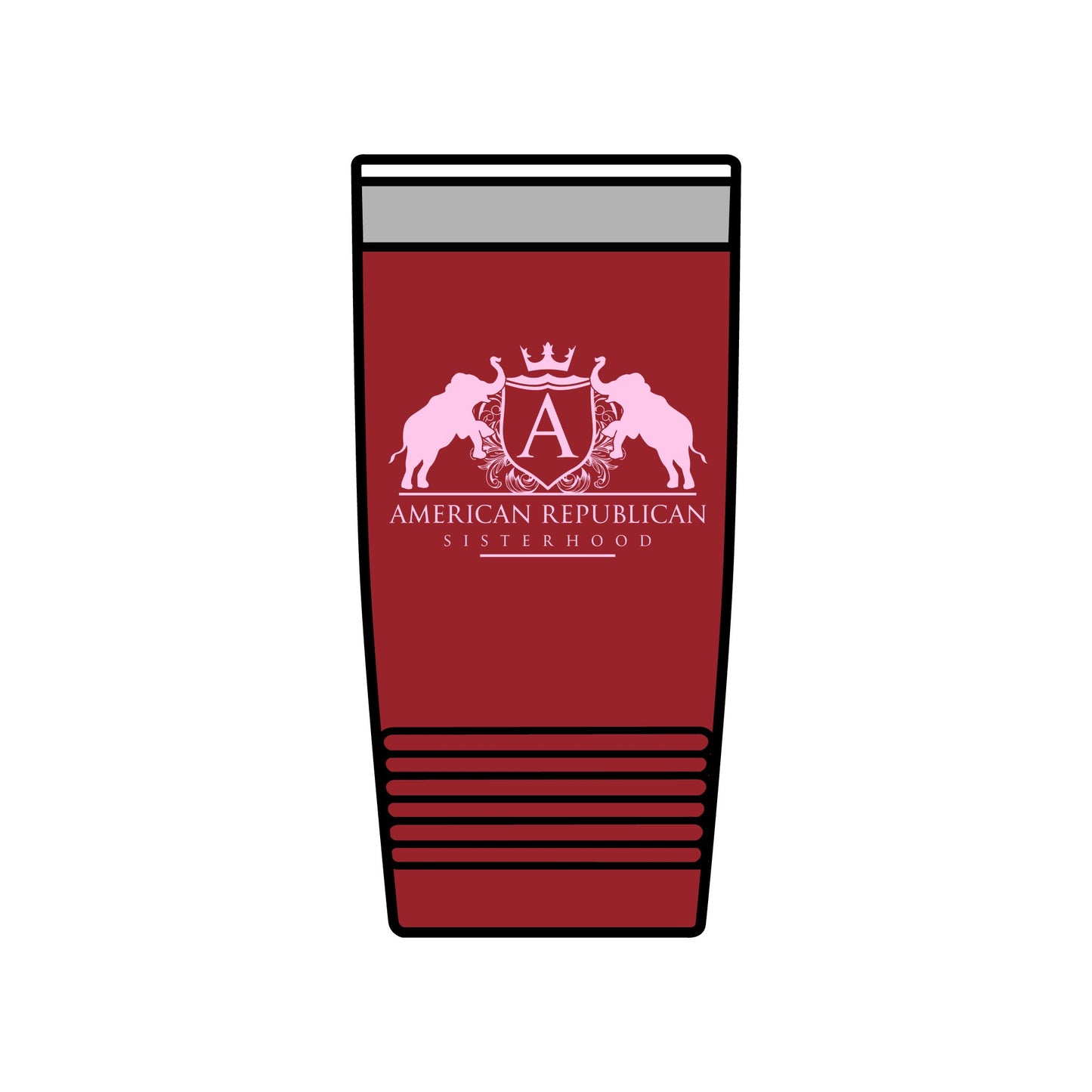 ARS Baby Pink Logo Insulated Tumbler, 20oz - Sweet Baby Jeez Teez