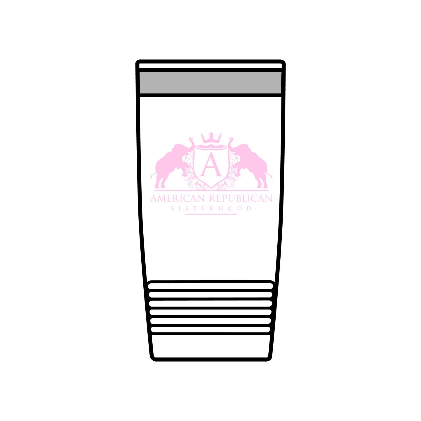 ARS Baby Pink Logo Insulated Tumbler, 20oz