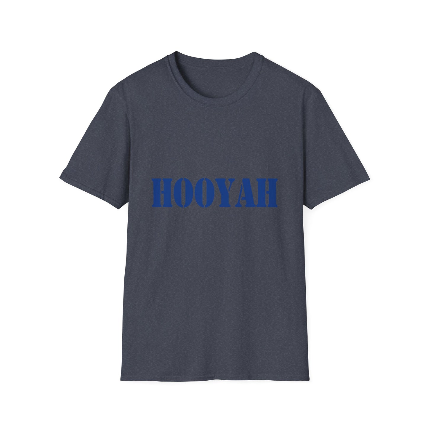 HOOYAH (Navy) Unisex Tshirt (MM Blue Logo) - Sweet Baby Jeez Teez