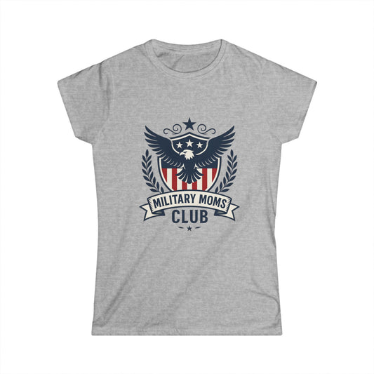 Military Moms Club Women's Softstyle Fitted Tshirt - Sweet Baby Jeez Teez