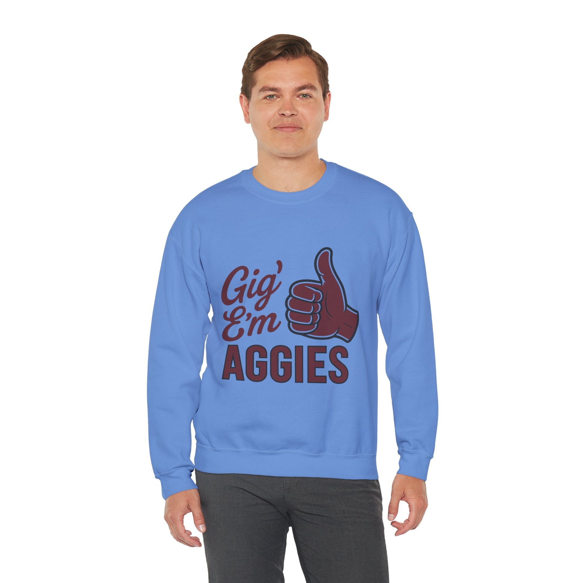 Gig 'Em Aggies Texas A&M Unisex Crewneck Sweatshirt - Sweet Baby Jeez Teez