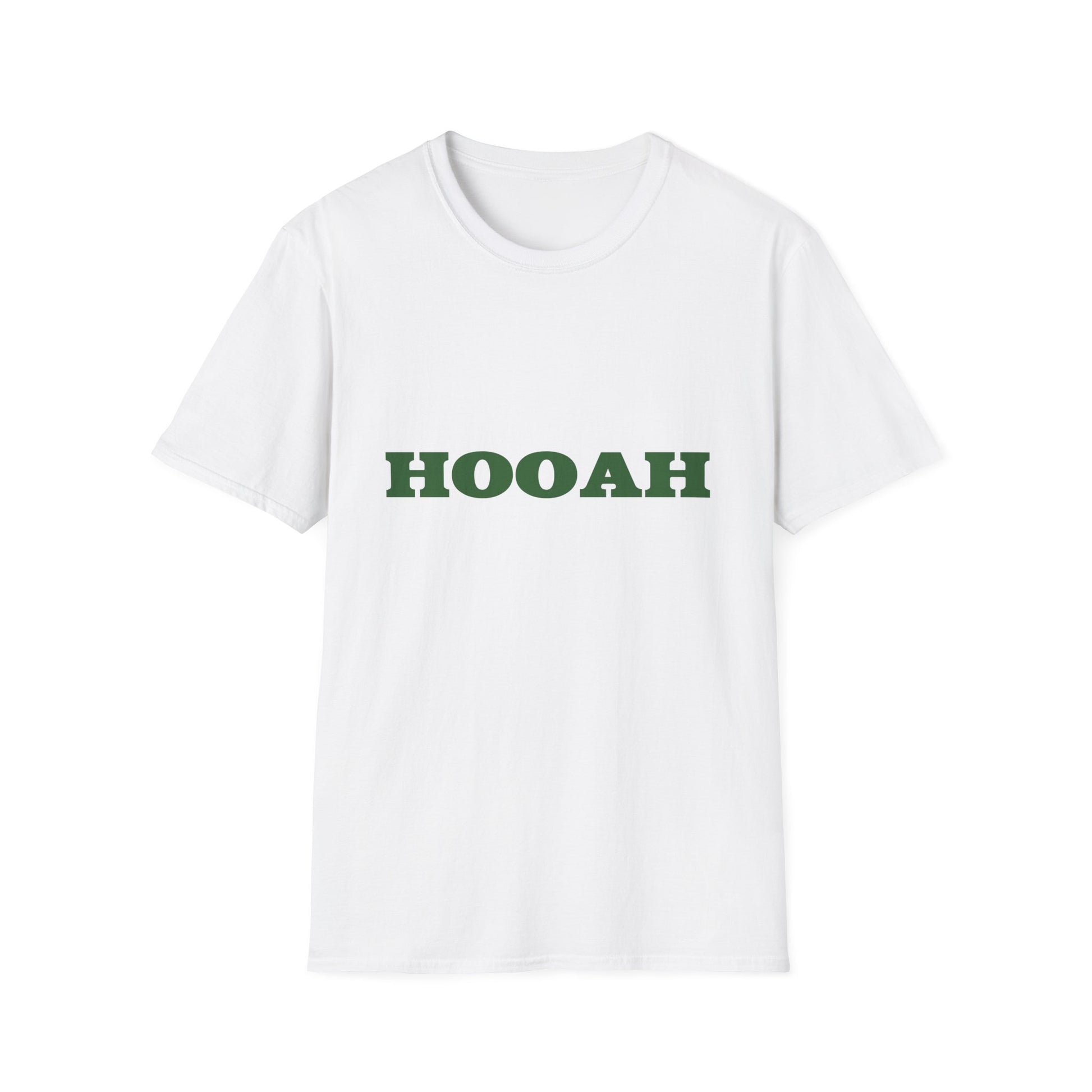 HOOAH (Army) Unisex Tshirt (MM Army Green Logo) - Sweet Baby Jeez Teez