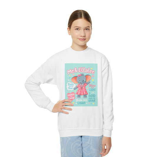 Ellalee the Elephant (TM) Girl's Sweatshirt (Mint Logo)