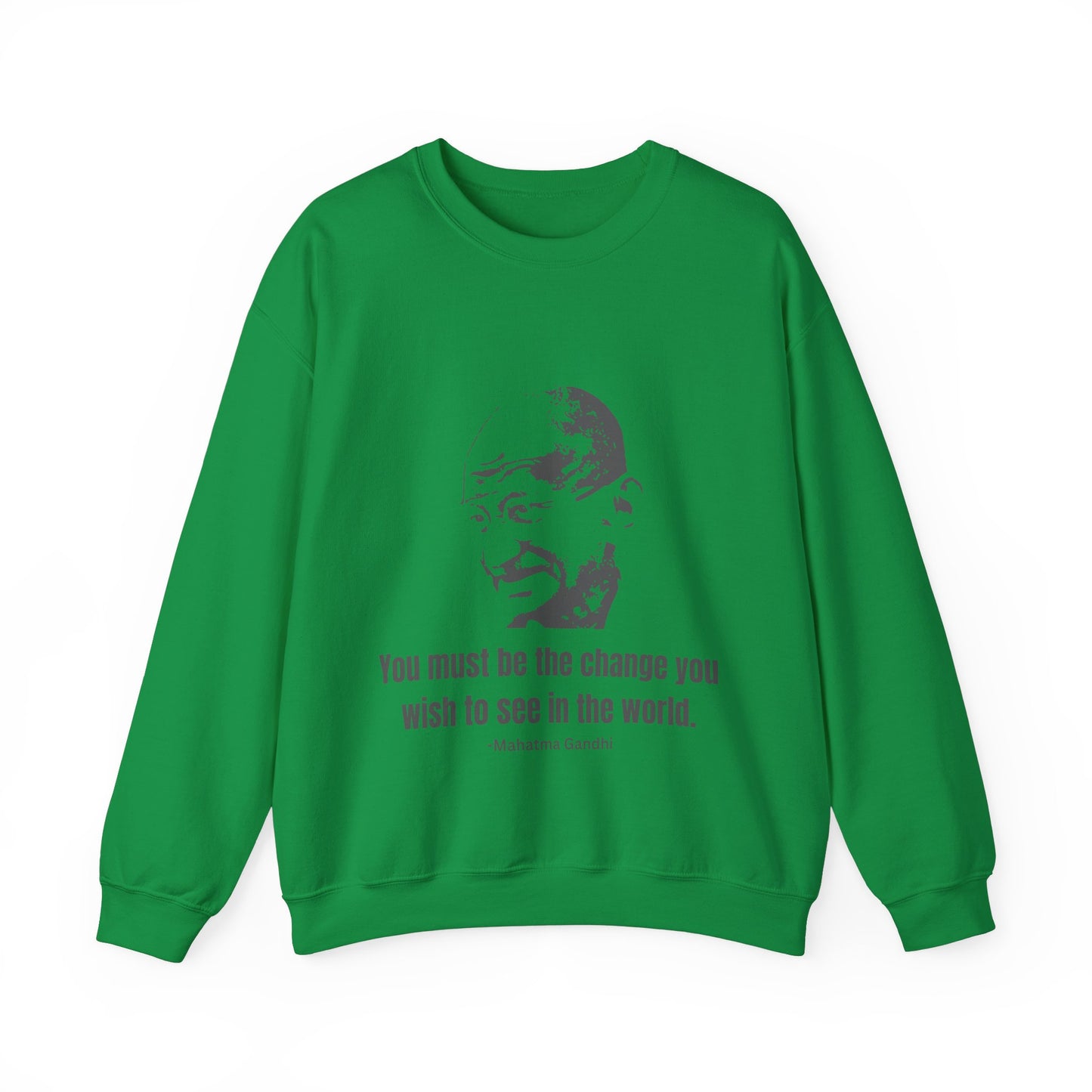 Be the Change Men's Sweatshirt (IW Gray Logo) - Sweet Baby Jeez Teez