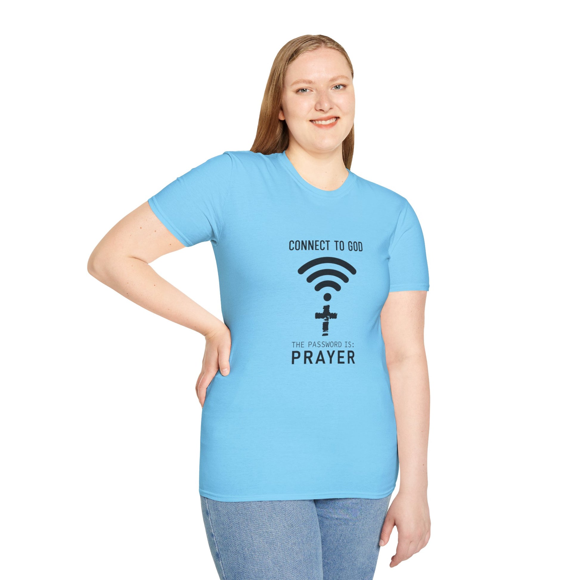 Connect Women's Relaxed/Plus Tshirt (Black Logo) - Sweet Baby Jeez Teez