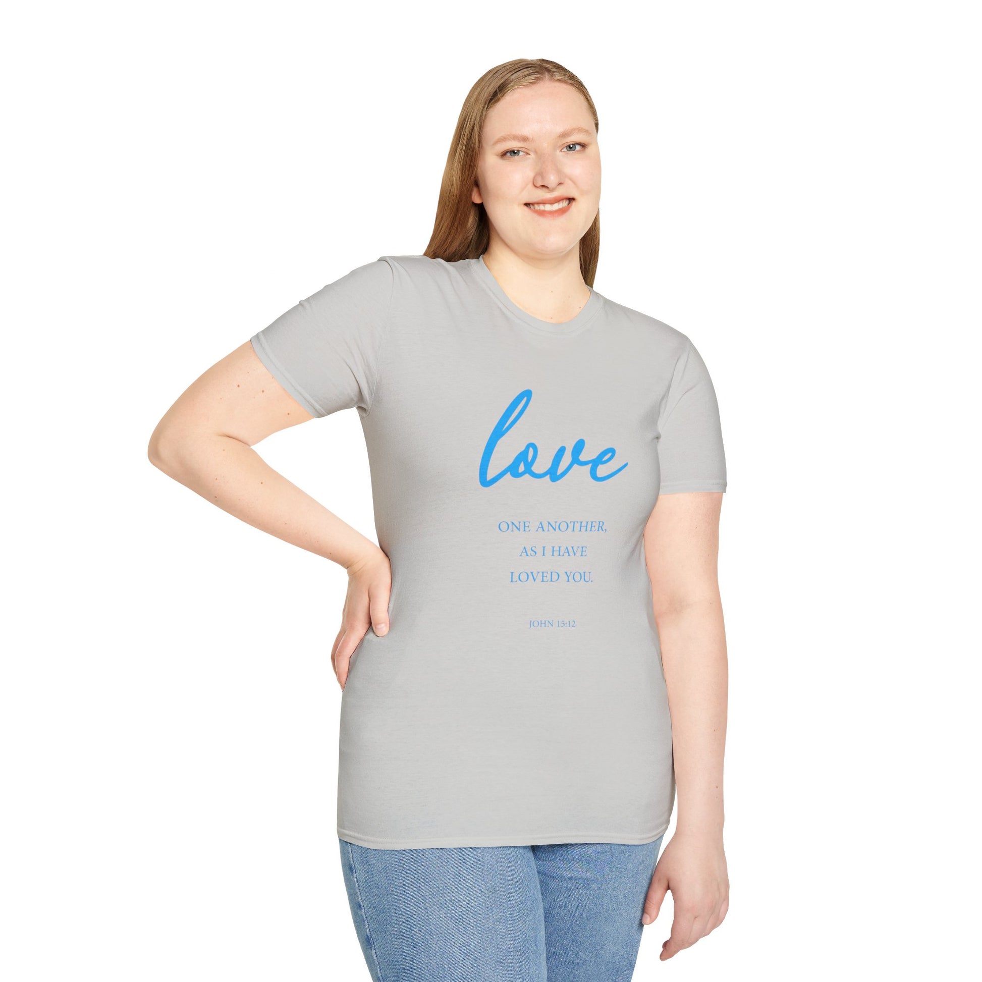Love Women's Relaxed/Plus Tshirt (Aqua Logo) - Sweet Baby Jeez Teez