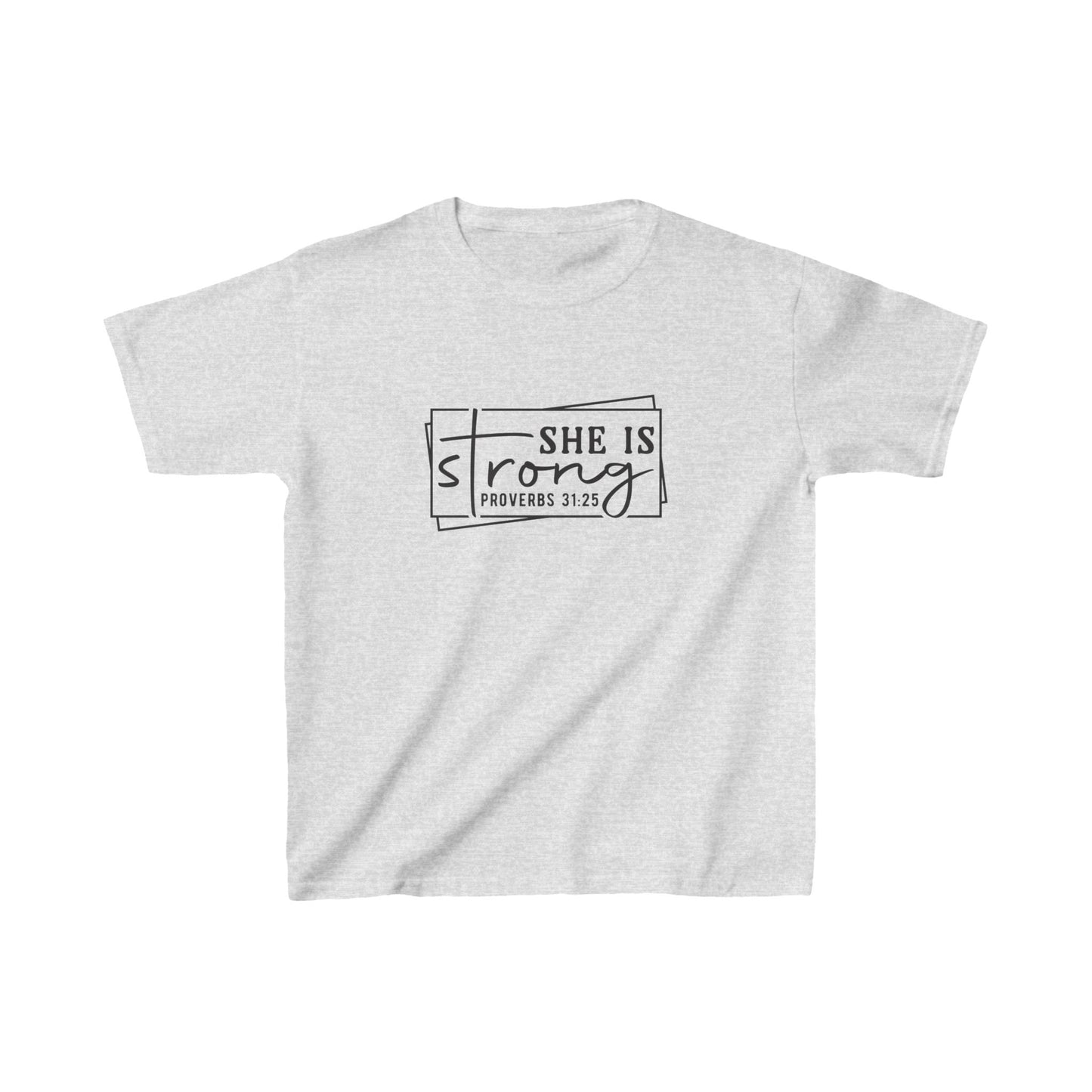 She is Strong Girl's Tshirt (Box Logo) - Sweet Baby Jeez Teez