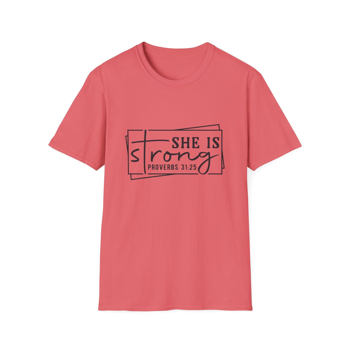 She is Strong Women's Relaxed/Plus Tshirt (Box Logo) - Sweet Baby Jeez Teez
