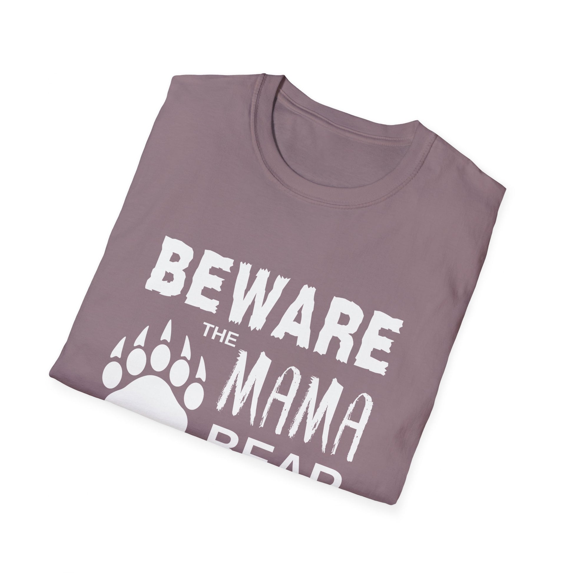 Mama Bear Women's Relaxed/Plus Tshirt (White Logo) - Sweet Baby Jeez Teez