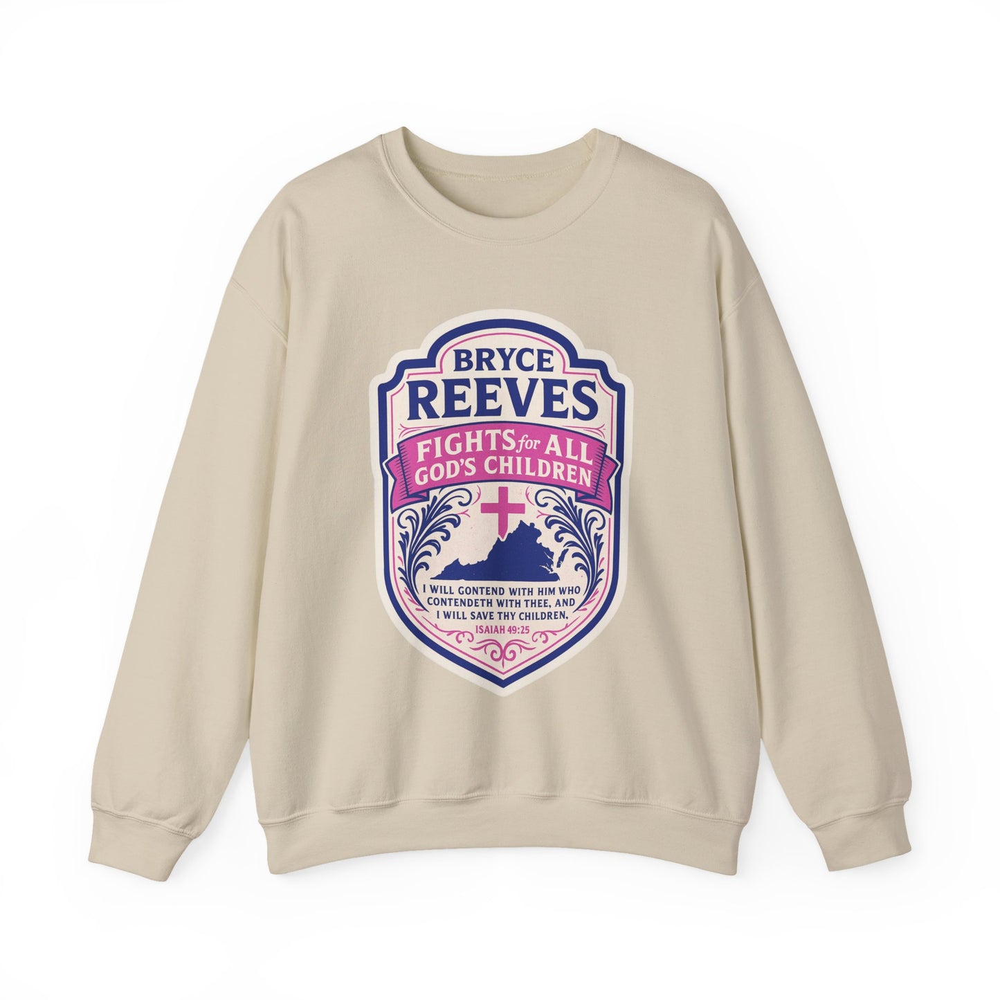 Bryce Reeves Fights for ALL God's Children Women's Crewneck Sweatshirt