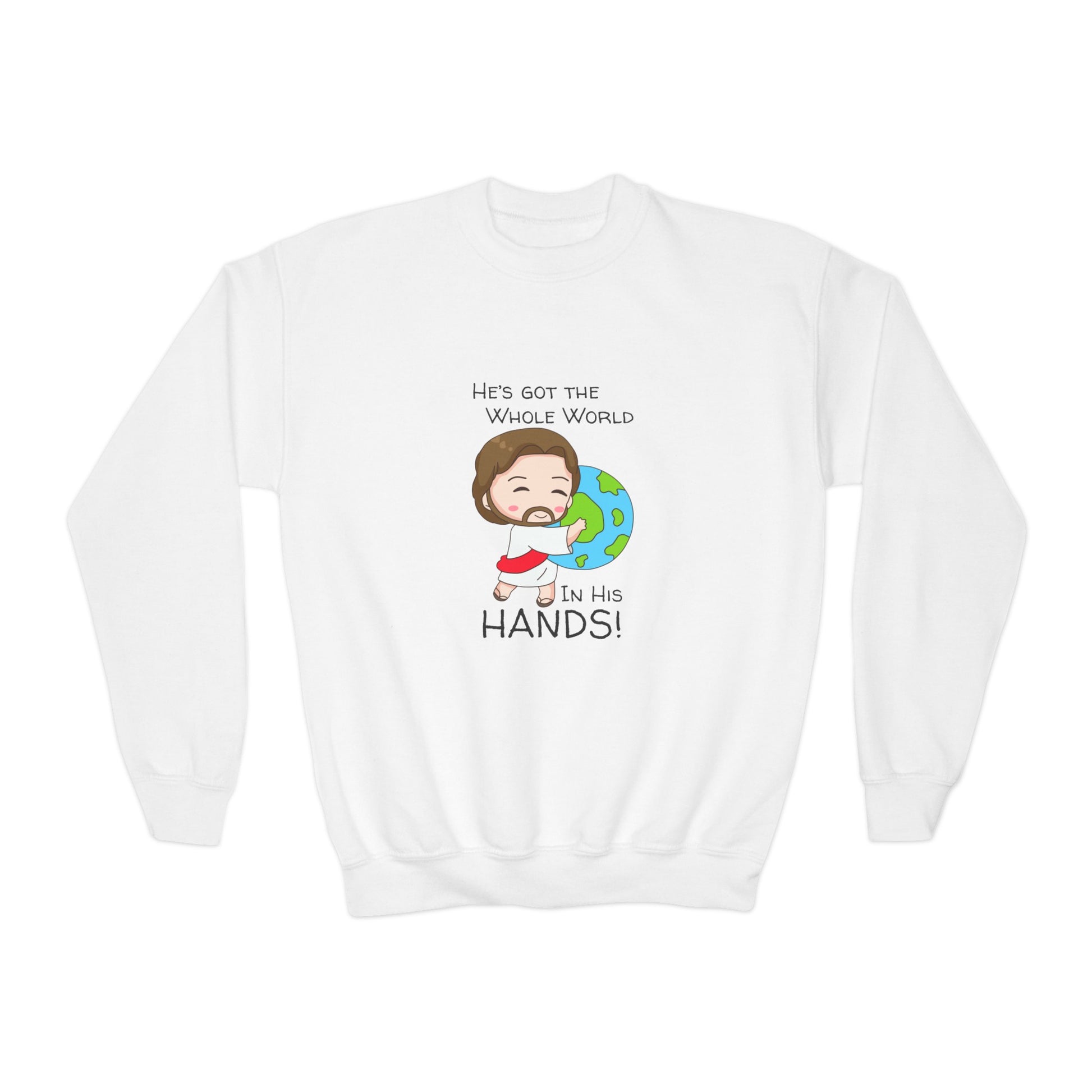 Whole World Boy's Sweatshirt - Sweet Baby Jeez Teez