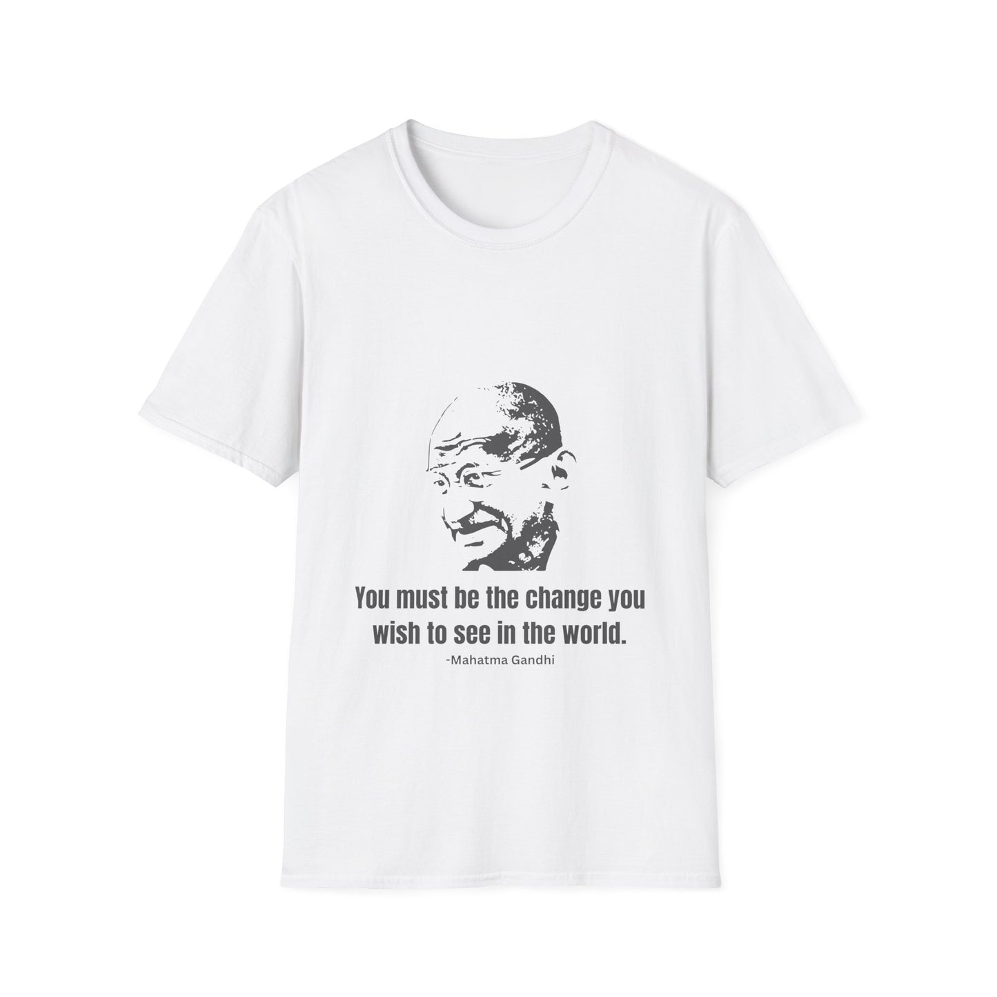 Be the Change Men's Tshirt (IW Gray Logo) - Sweet Baby Jeez Teez