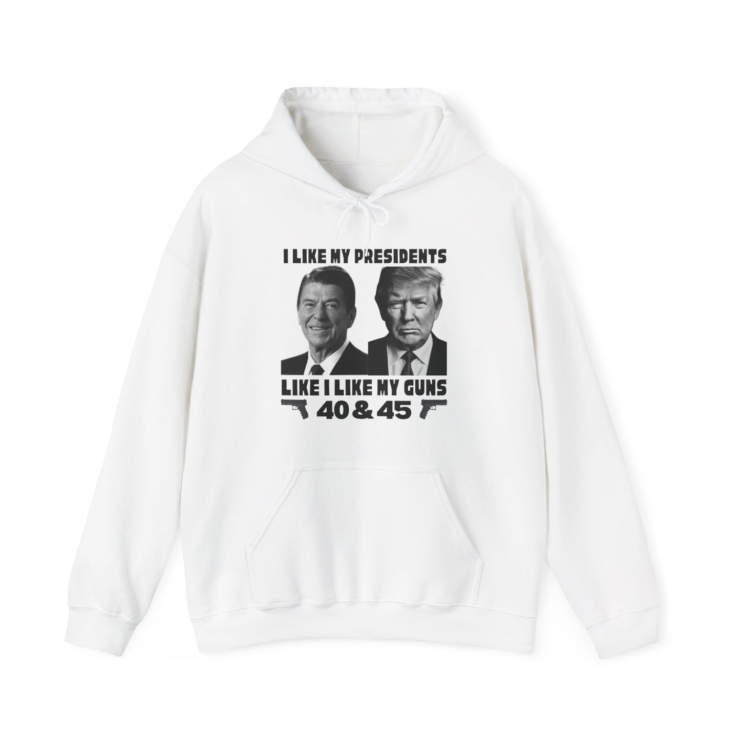 I Like My Presidents Men's Hoodie (Black Logo) - Sweet Baby Jeez Teez