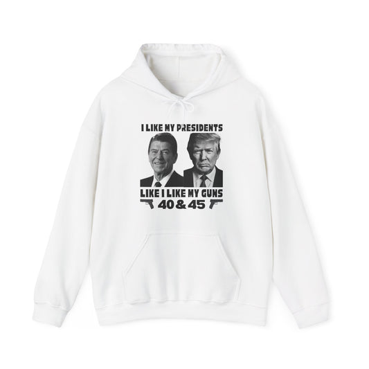 I Like My Presidents Men's Hoodie (Black Logo) - Sweet Baby Jeez Teez