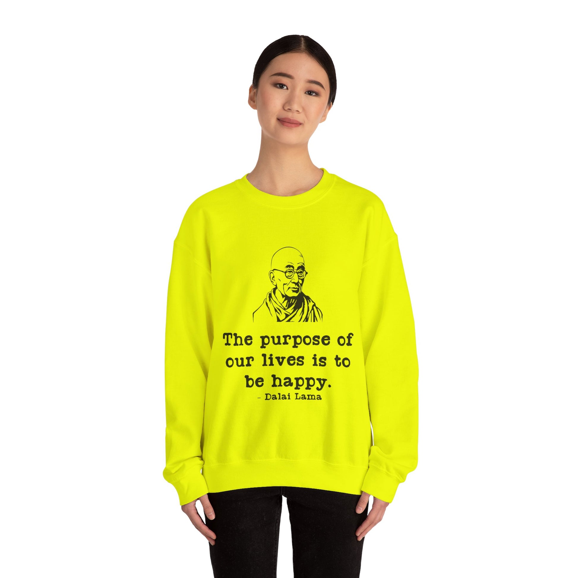 Purpose of Life Men's Sweatshirt (IW Black Logo) - Sweet Baby Jeez Teez