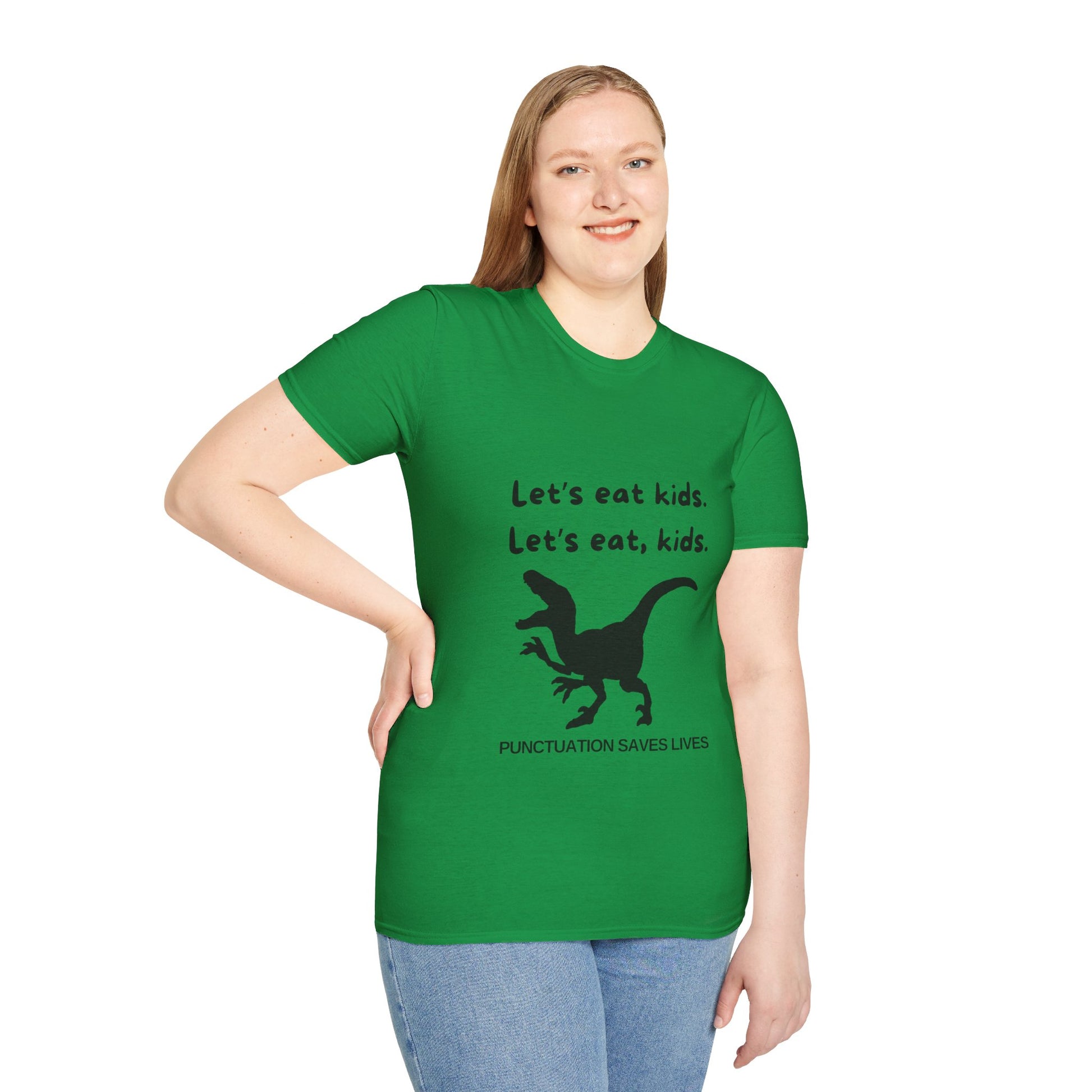 Lets Eat Kids Mens Tshirt (Black Logo) - Sweet Baby Jeez Teez