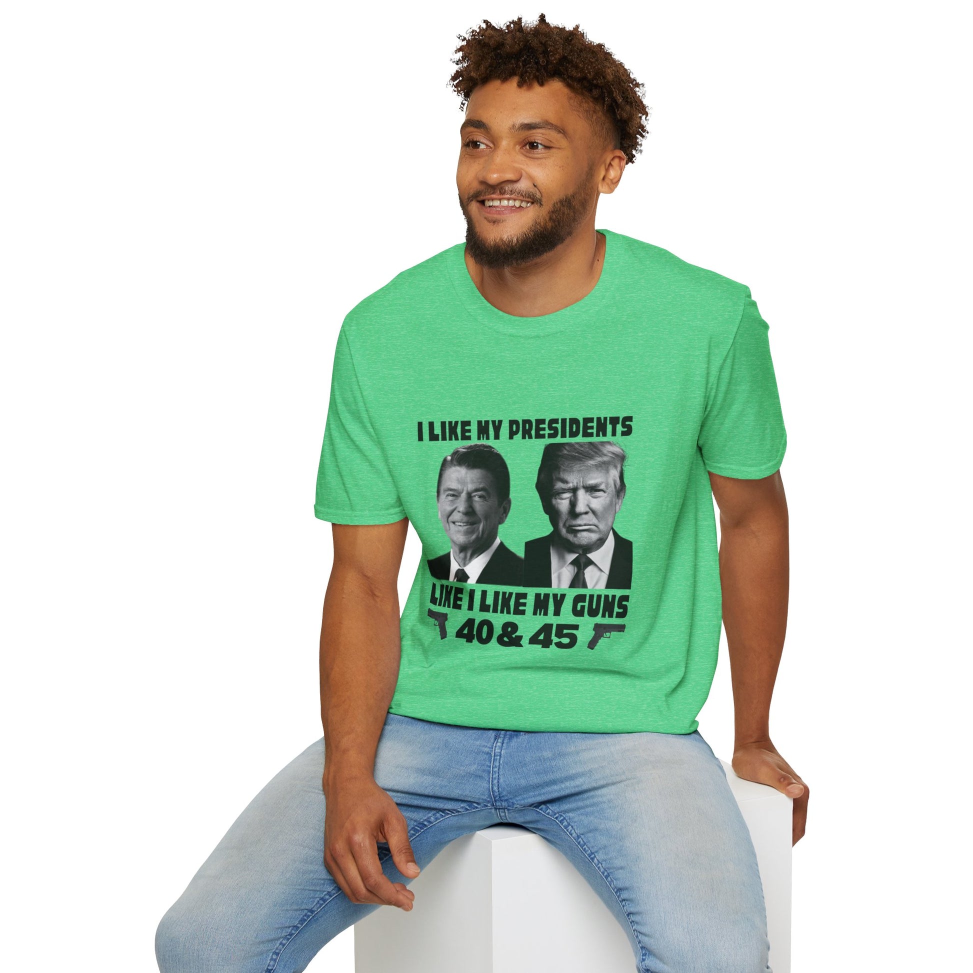 I Like My Presidents Men's Tshirt (Black Logo) - Sweet Baby Jeez Teez