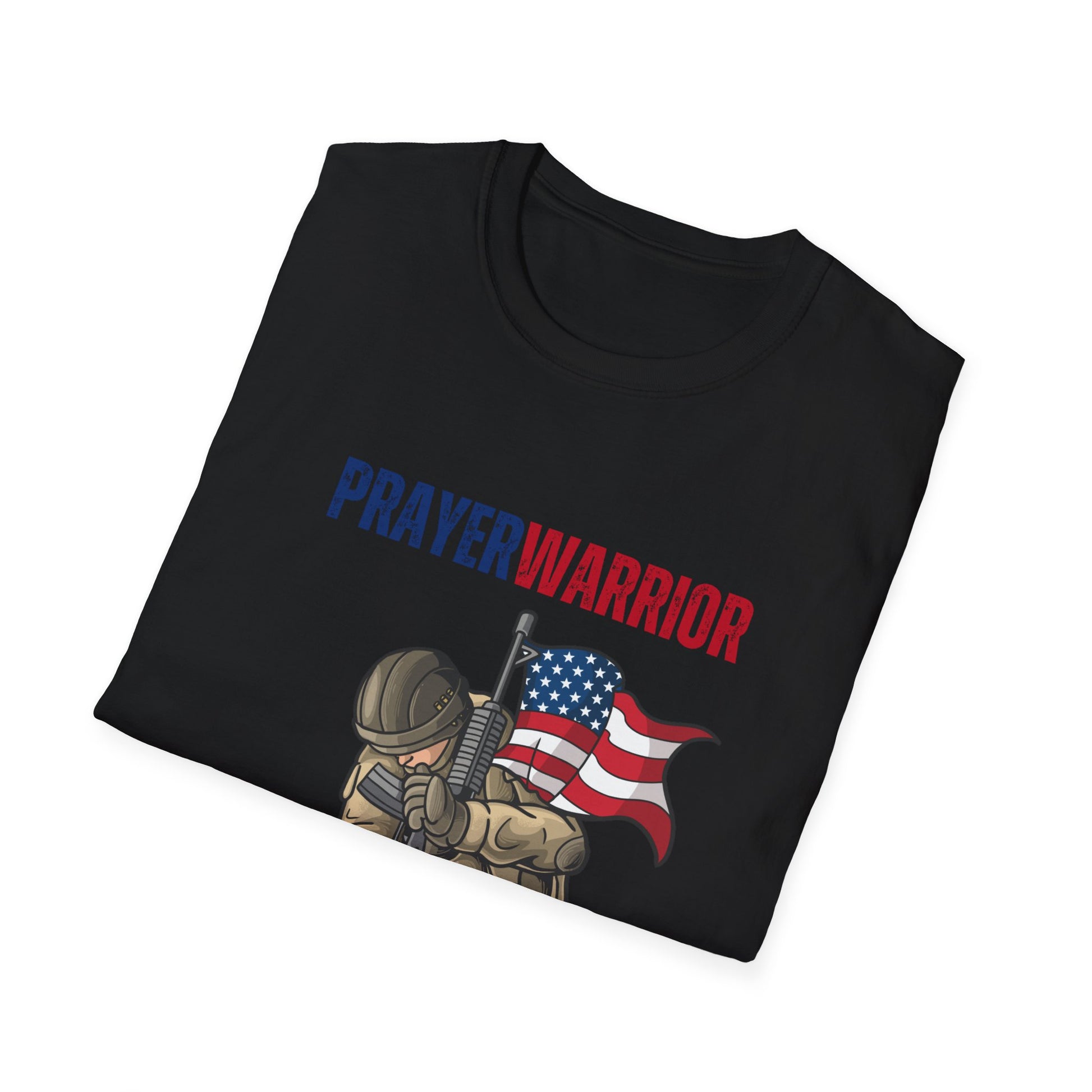 Prayer Warrior Soldier Men's Tshirt S-5XL - Sweet Baby Jeez Teez
