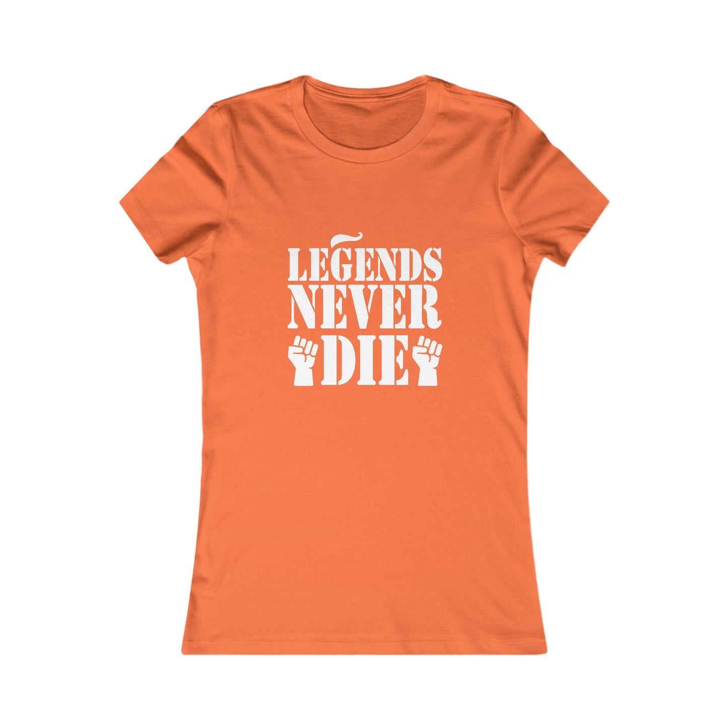 Legends Women's Fitted Tshirt (White Logo) - Sweet Baby Jeez Teez