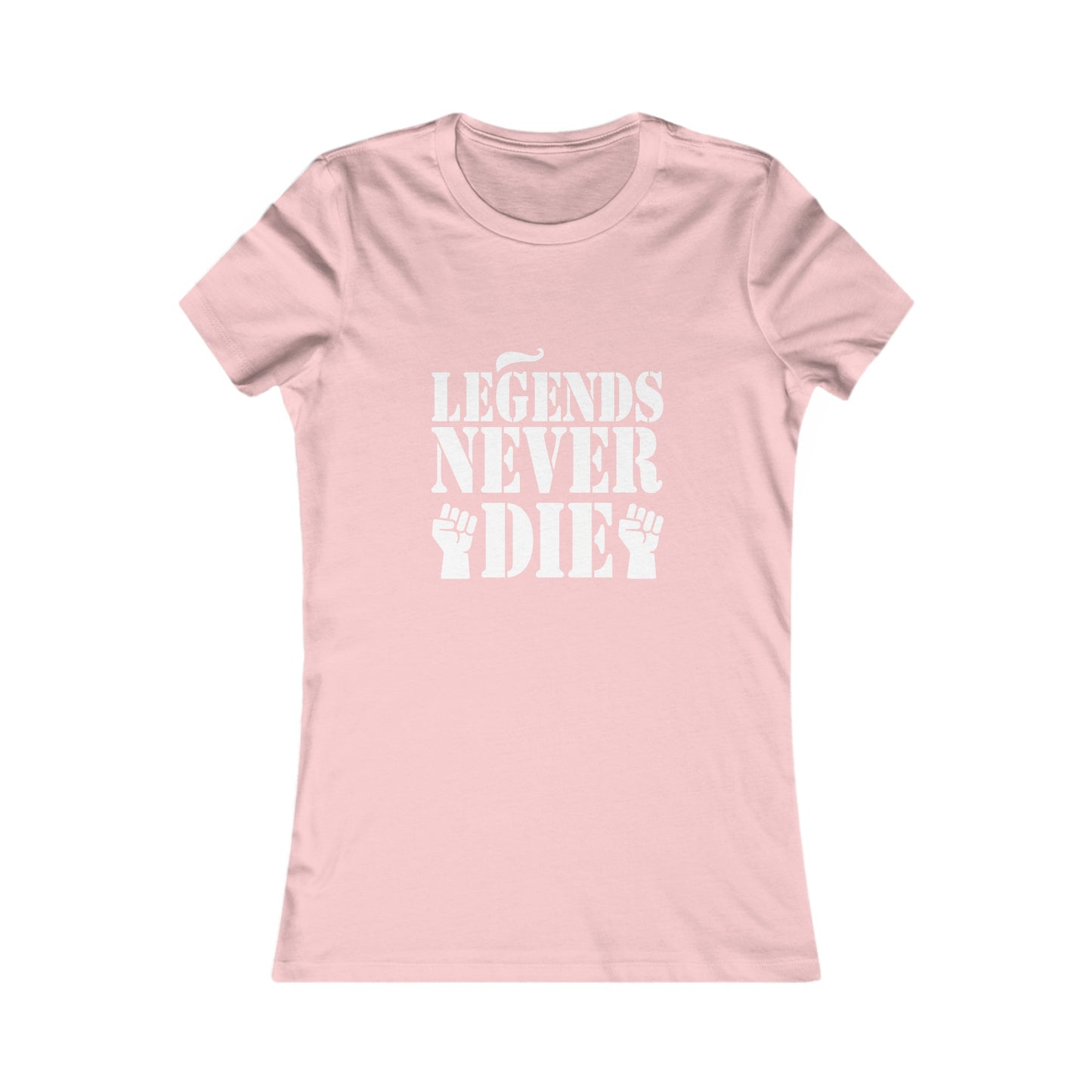Legends Women's Fitted Tshirt (White Logo) - Sweet Baby Jeez Teez