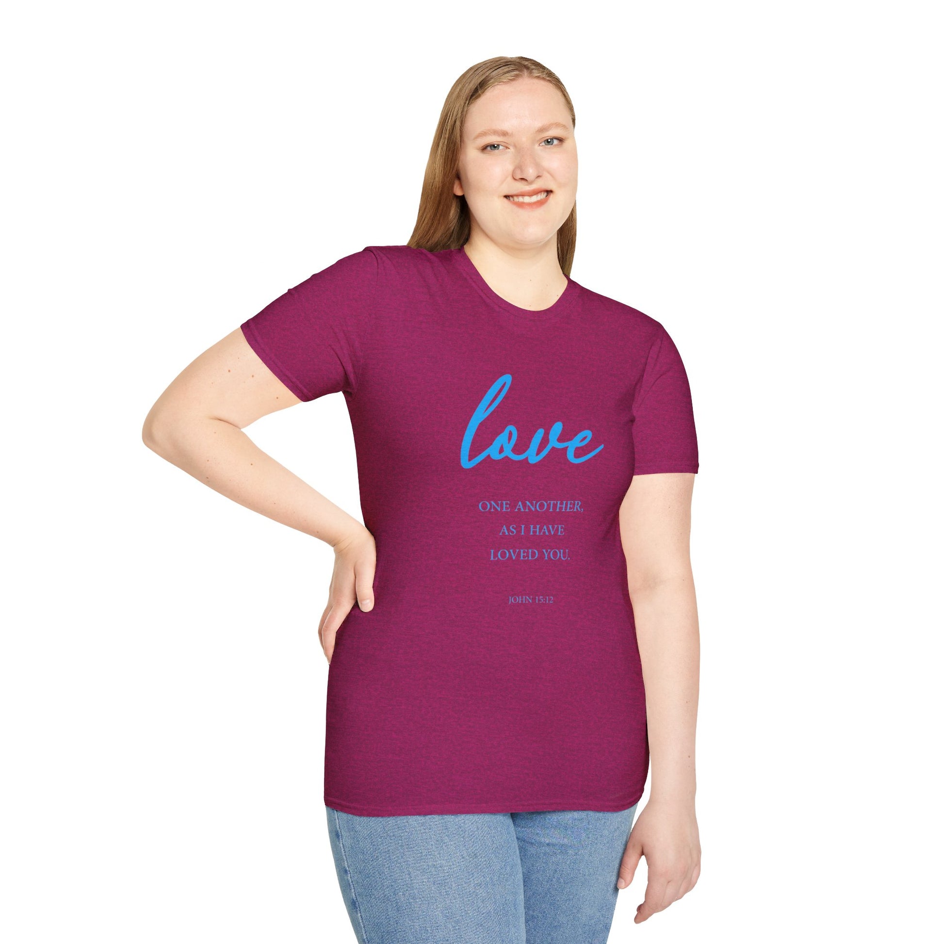 Love Women's Relaxed/Plus Tshirt (Aqua Logo) - Sweet Baby Jeez Teez