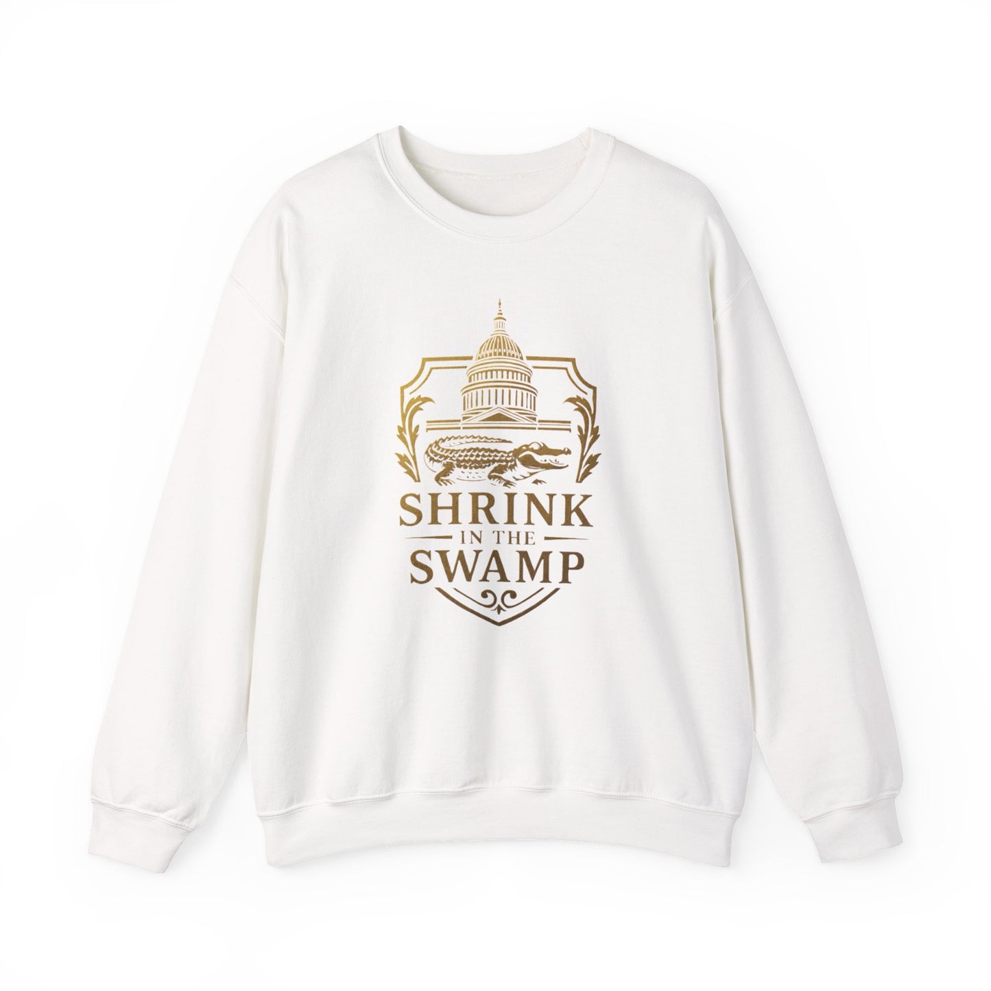 Shrink in the Swamp [TM] Unisex Crewneck Sweatshirt - Sweet Baby Jeez Teez
