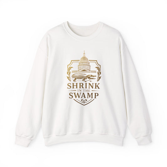 Shrink in the Swamp [TM] Unisex Crewneck Sweatshirt - Sweet Baby Jeez Teez