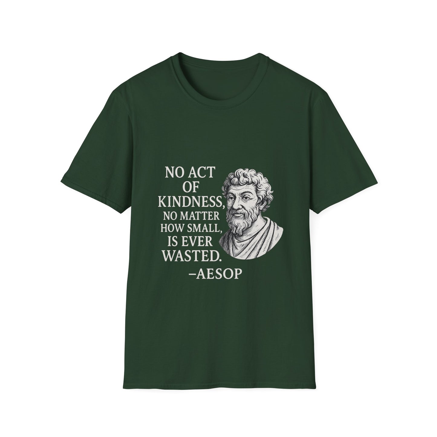 "Act of Kindness" Aesop Unisex Softstyle T-Shirt (IM Logo)