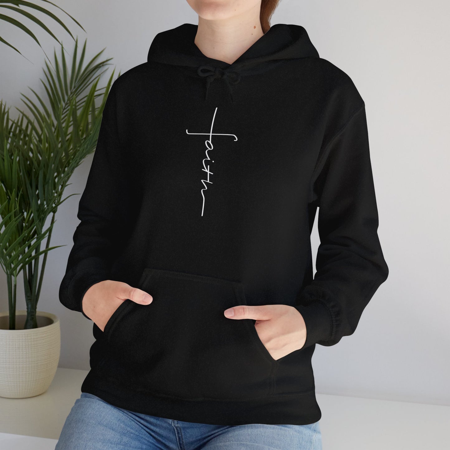 Cross Made From Faith Women's Hoodie (White) - Sweet Baby Jeez Teez