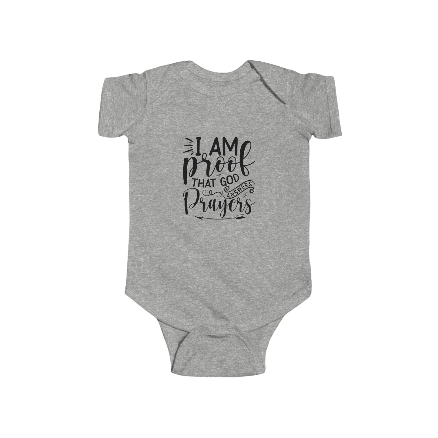I am Proof Infant Fine Jersey Onesie (Black Logo) - Sweet Baby Jeez Teez
