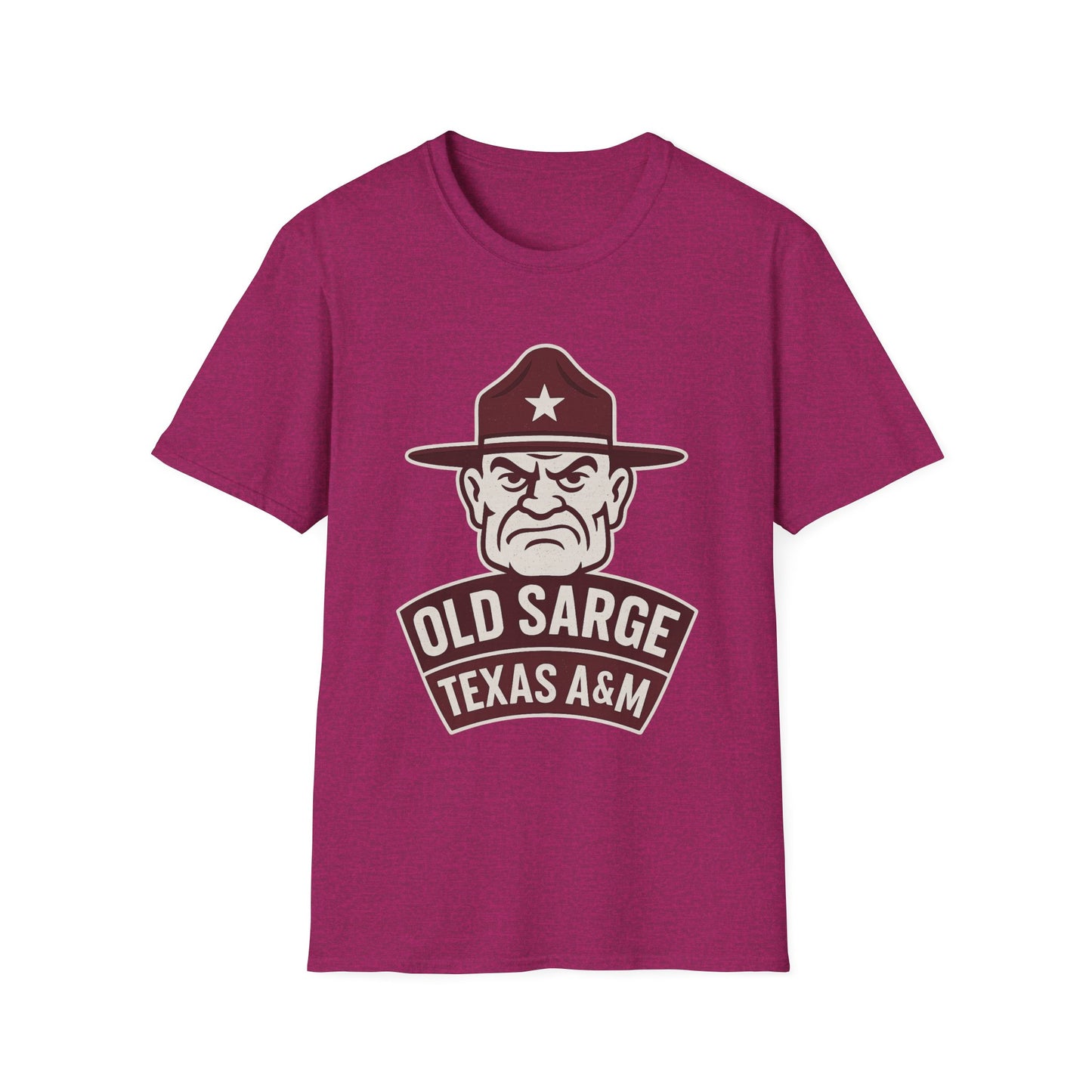 Texas A&M Old Sarge Unisex Softstyle T-Shirt - Sweet Baby Jeez Teez