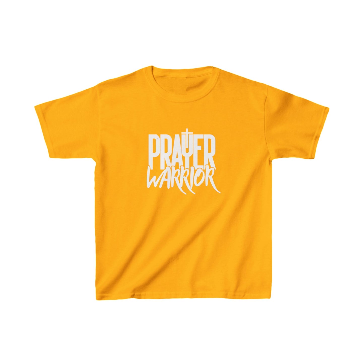 Prayer Warrior Boy's Tshirt (White Logo)