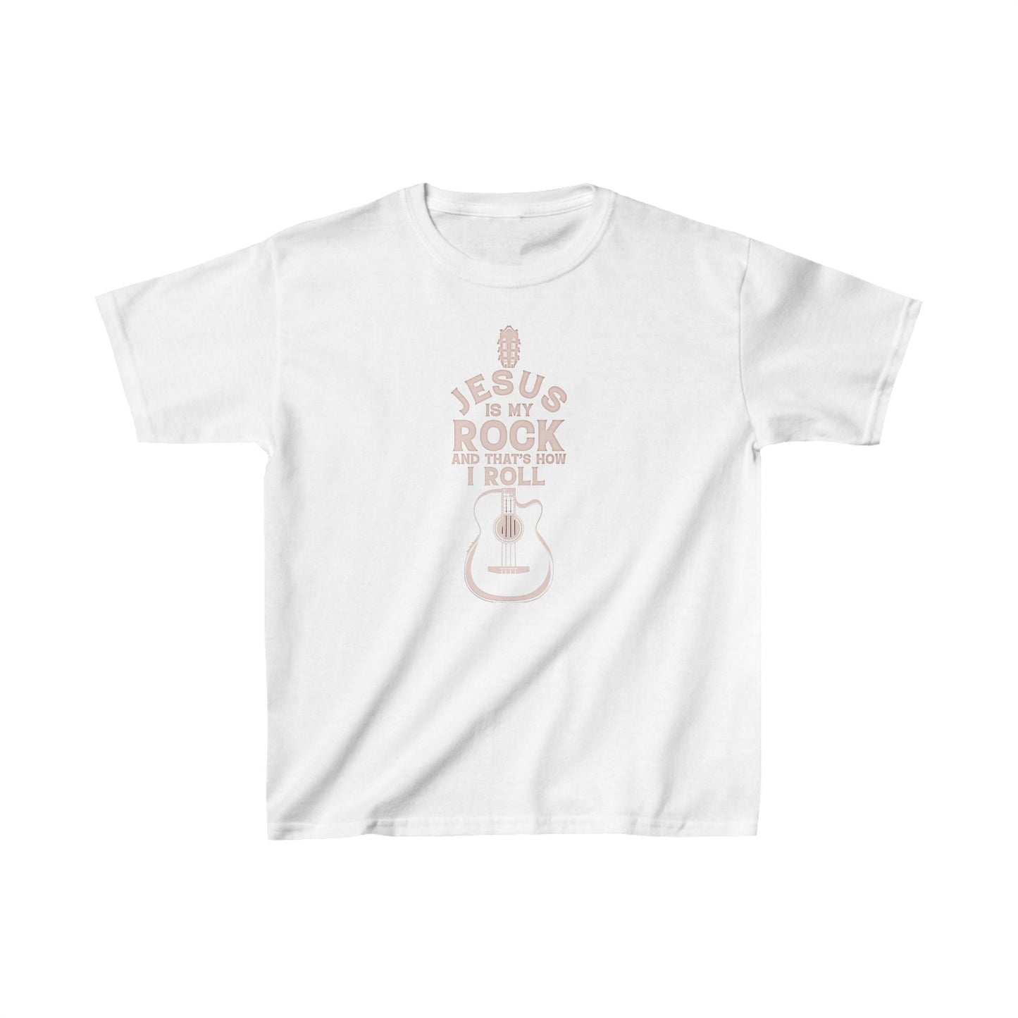 Jesus is My Rock Girls Tshirt  (Peachy  Logo) - Sweet Baby Jeez Teez