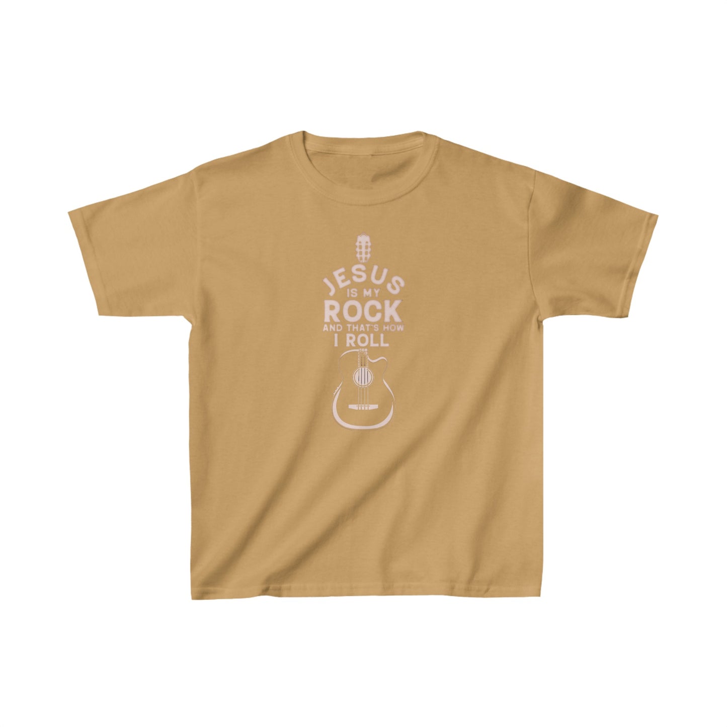 Jesus is My Rock Girls Tshirt  (Peachy  Logo) - Sweet Baby Jeez Teez