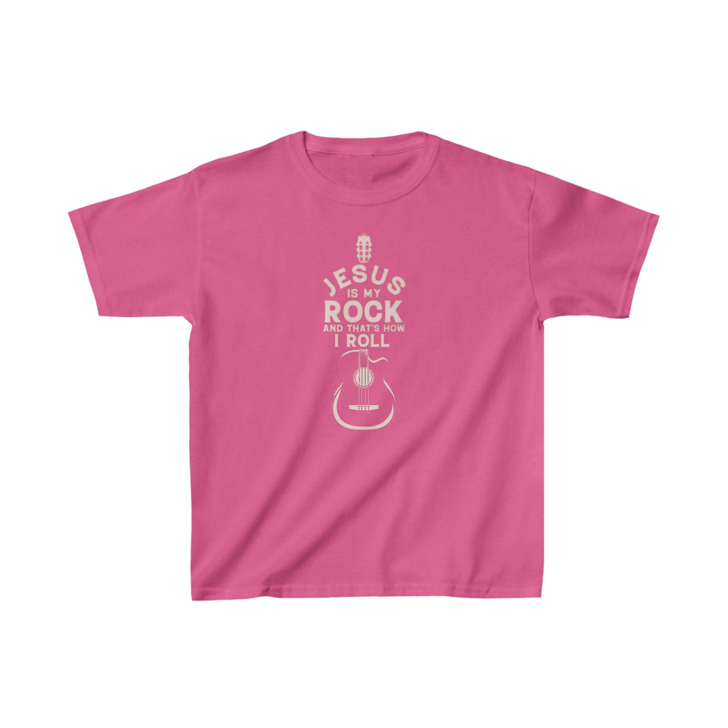 Jesus is My Rock Girls Tshirt  (Peachy  Logo) - Sweet Baby Jeez Teez